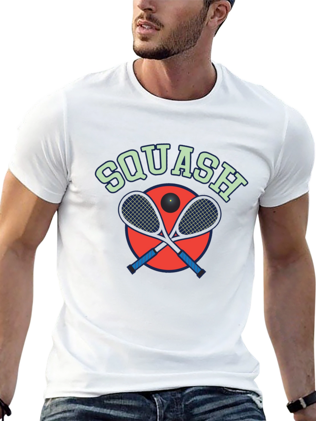 Squash Graphic Tee - Sporty Style