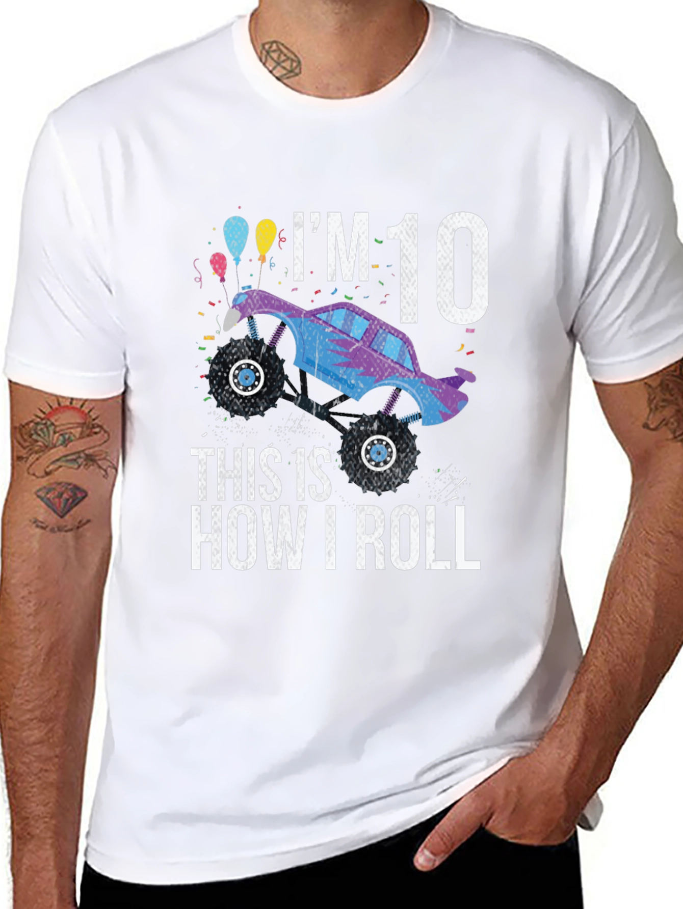 Im 10 Monster Truck Birthday T-Shirt