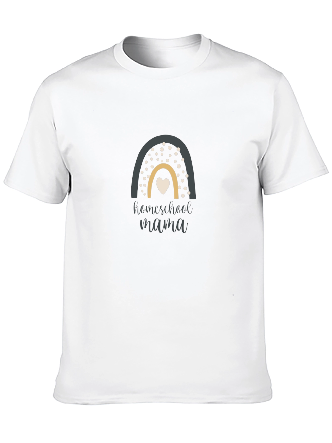 Homeschool Mama Rainbow Graphic Tee