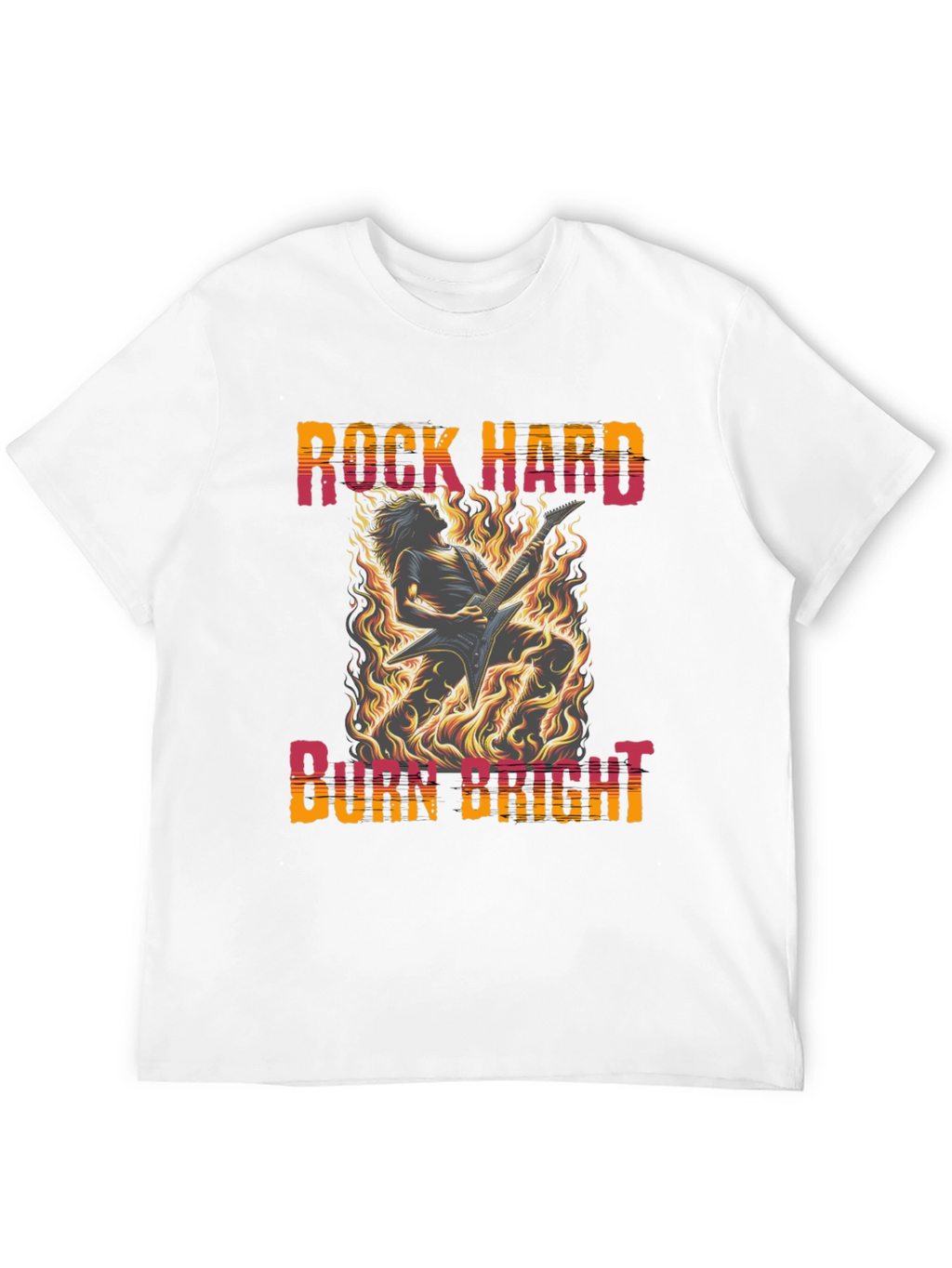 Rock Hard Burn Bright Graphic Tee