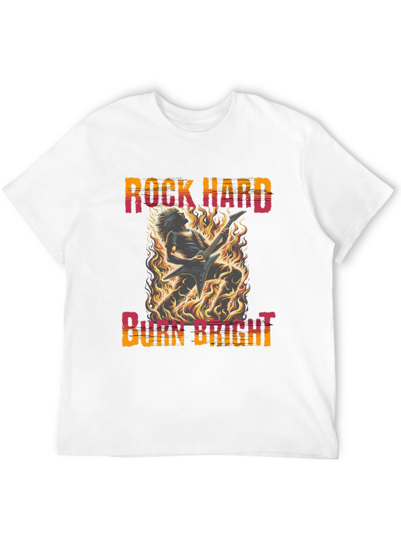 Rock Hard Burn Bright Graphic Tee