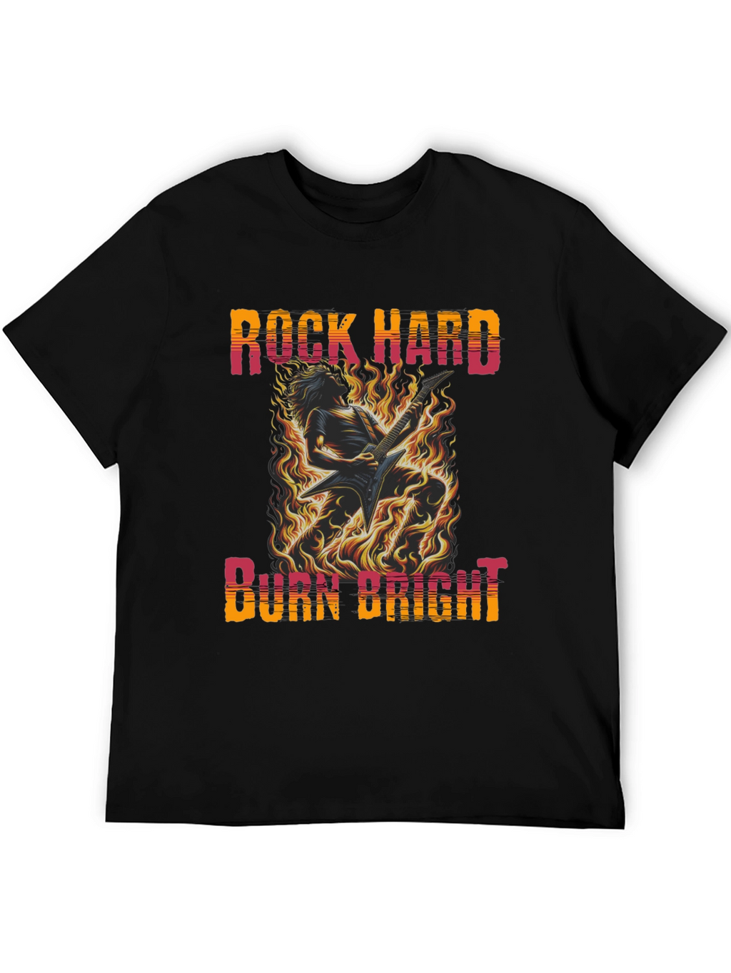 Rock Hard Burn Bright Graphic Tee