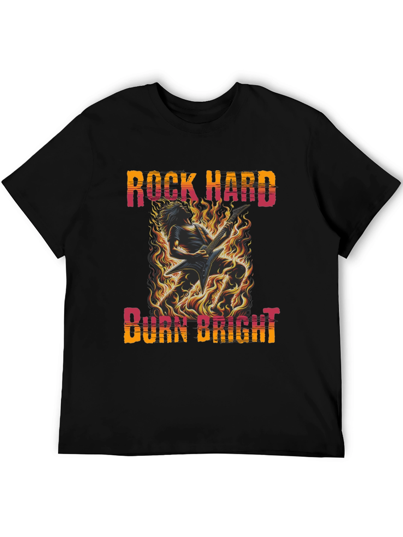 Rock Hard Burn Bright Graphic Tee