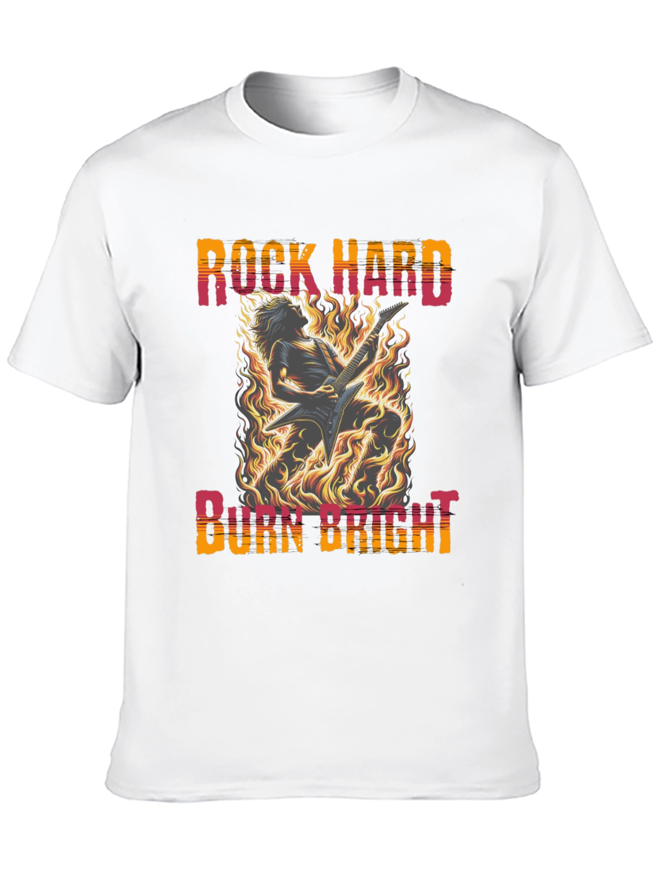 Rock Hard Burn Bright Graphic Tee