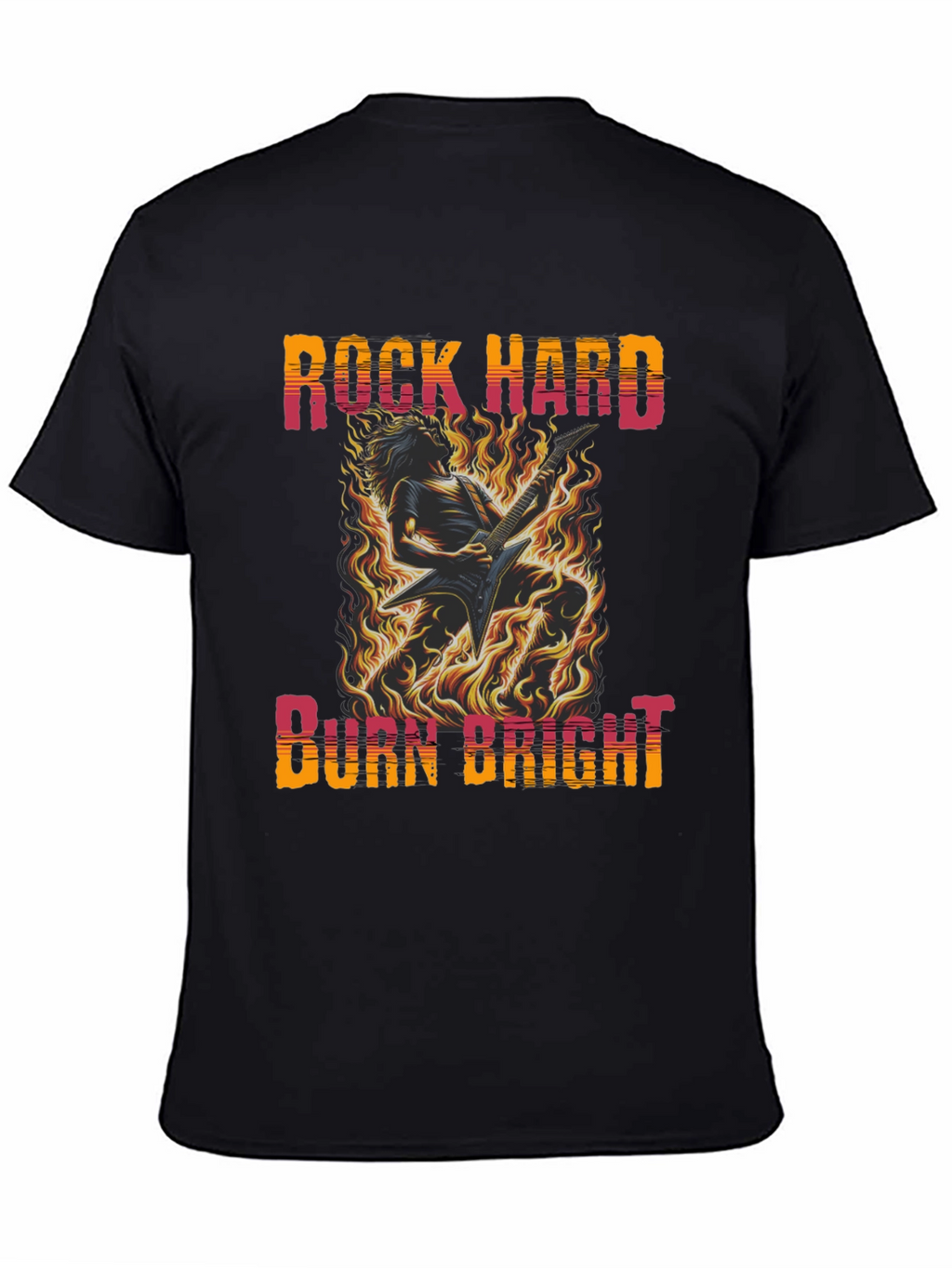 Rock Hard Burn Bright Graphic Tee