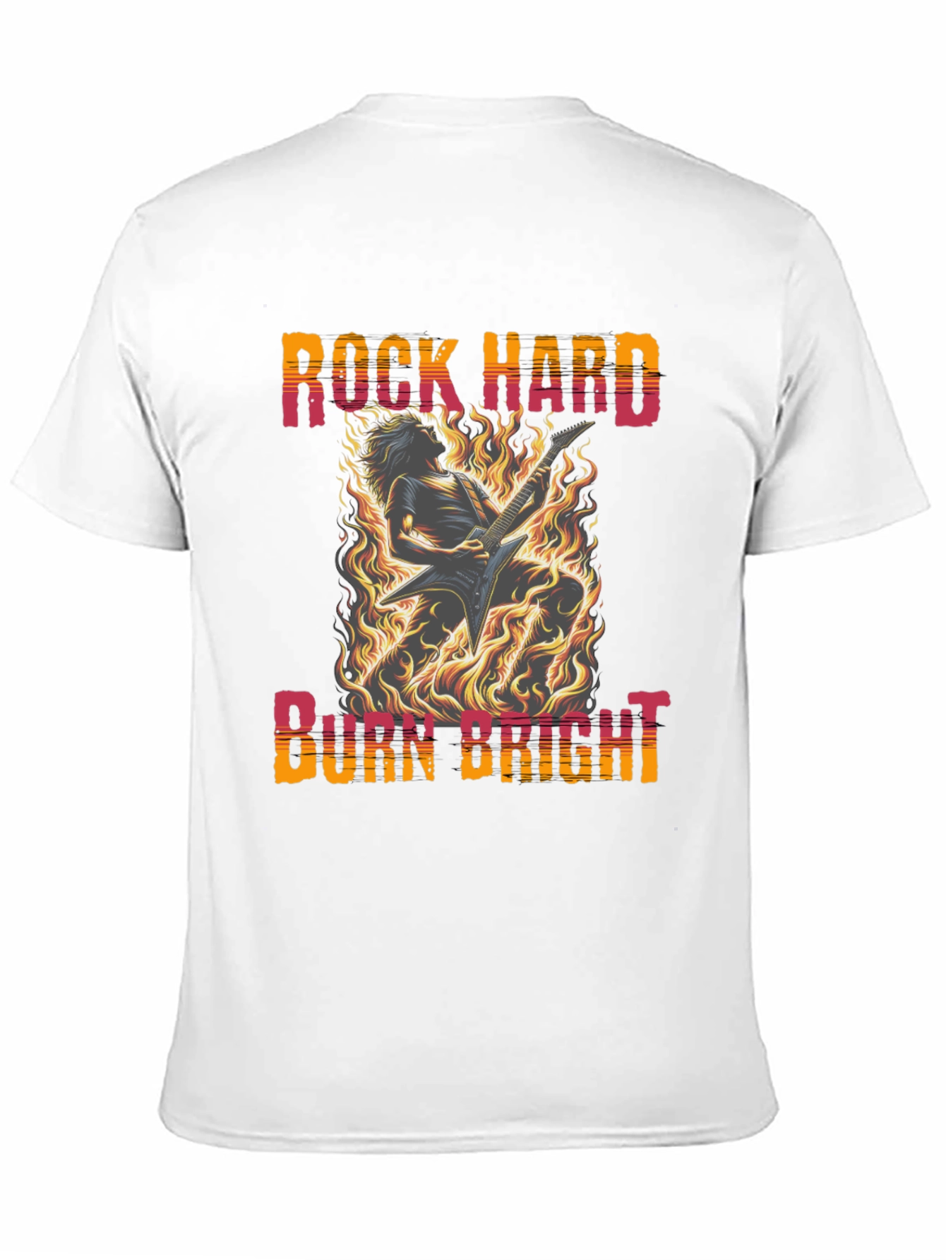 Rock Hard Burn Bright Graphic Tee