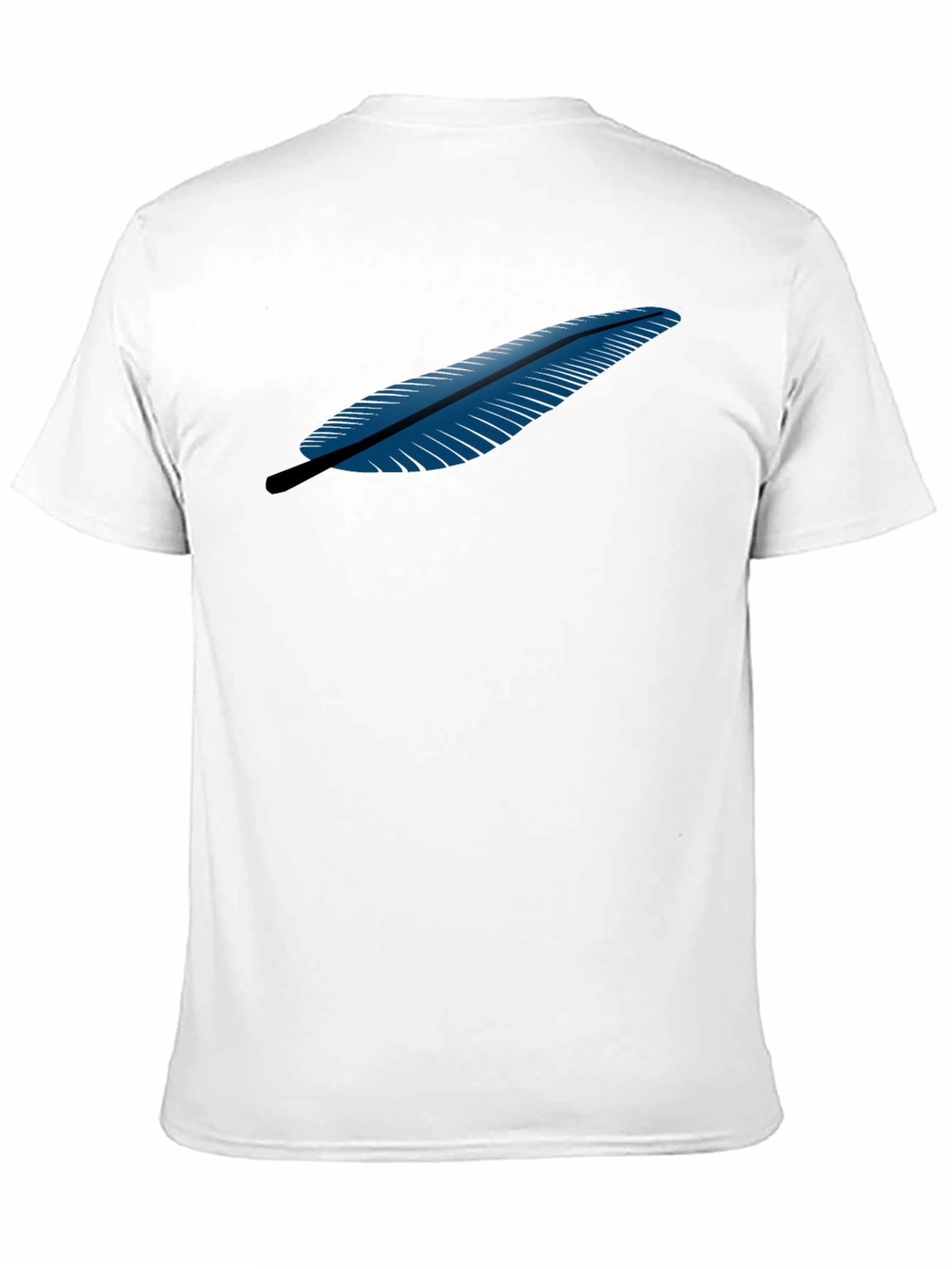 Feather Graphic Black T-Shirt