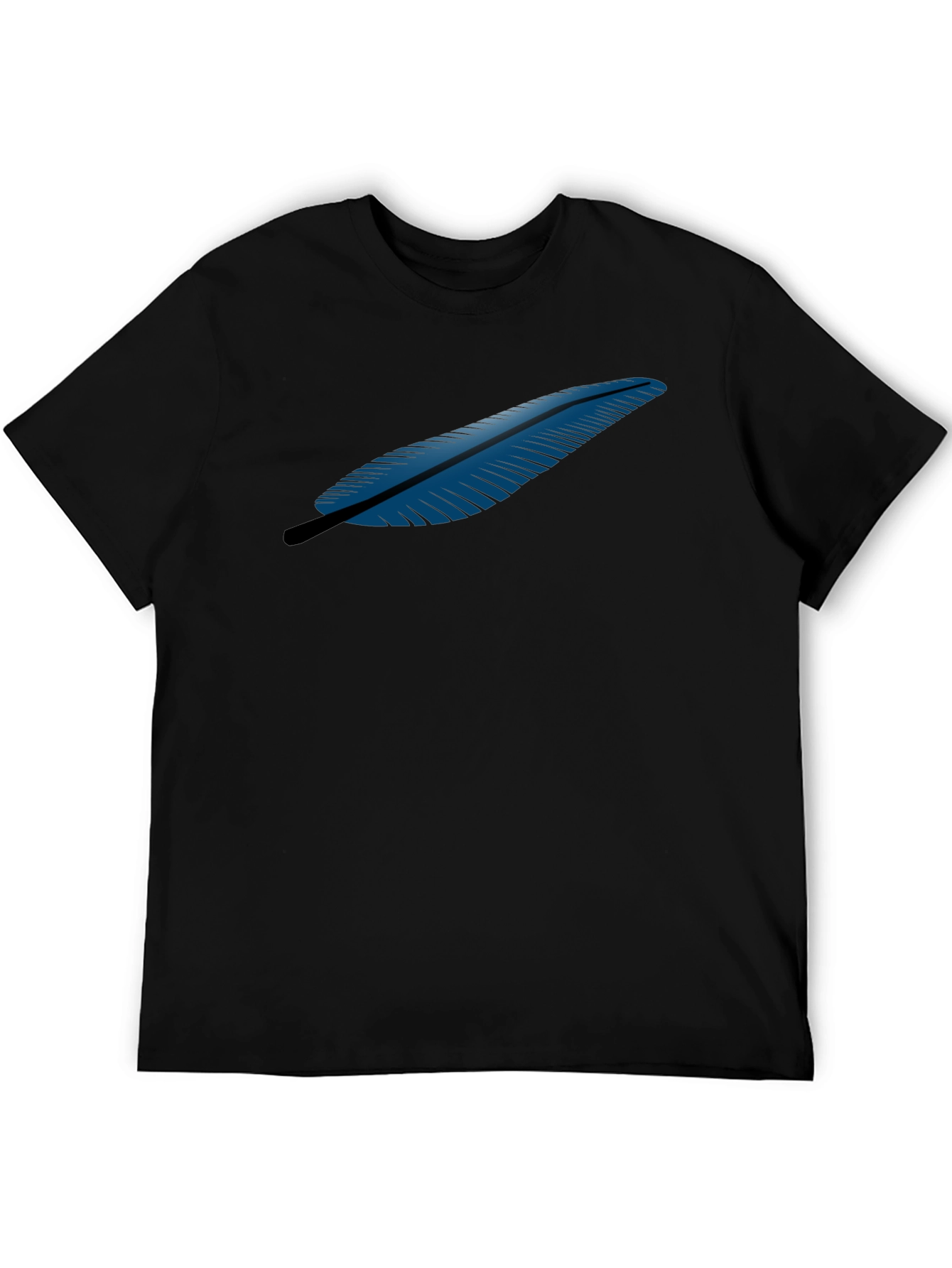 Feather Graphic Black T-Shirt