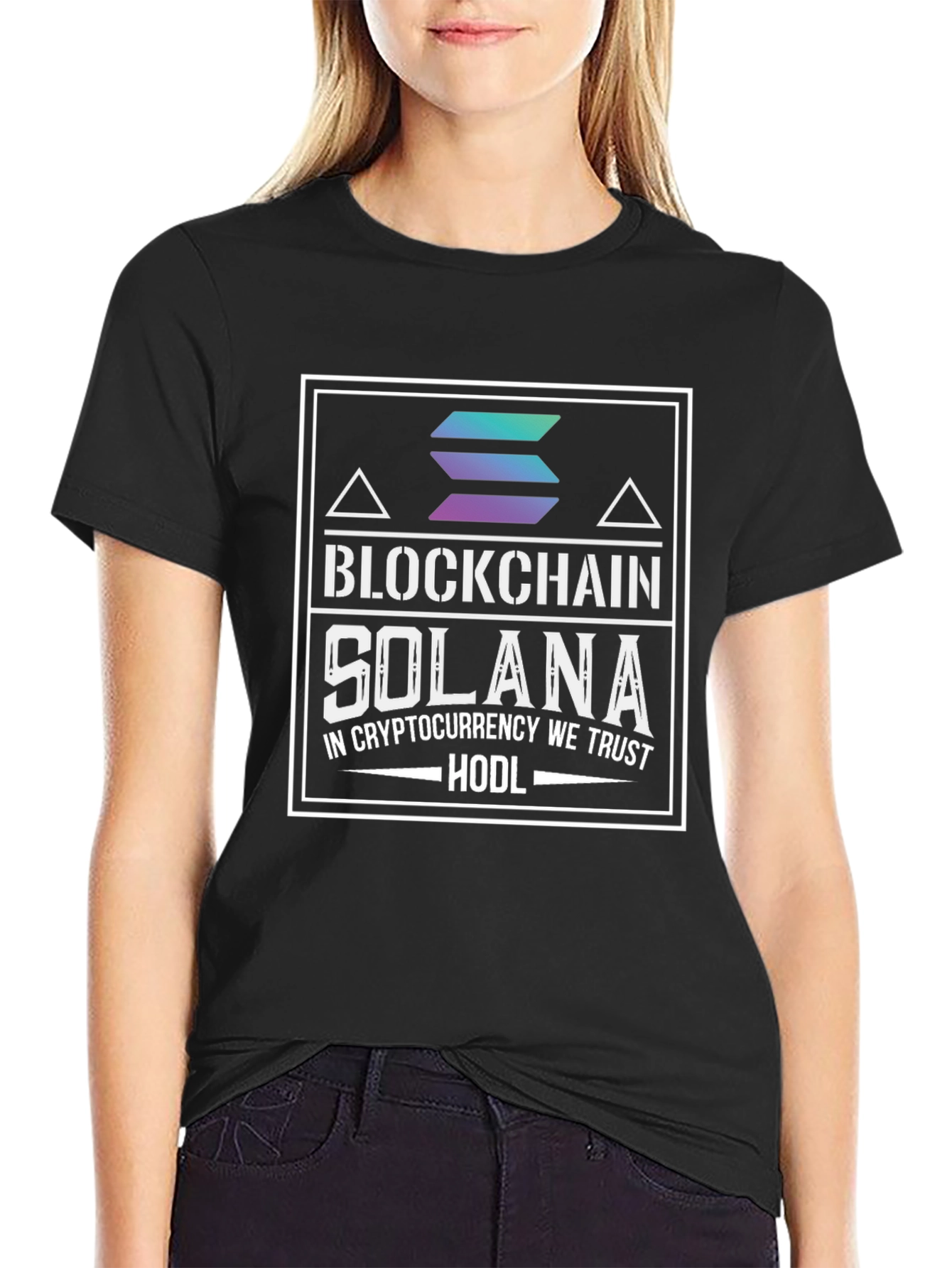 Solana Blockchain Crypto HODL T-Shirt
