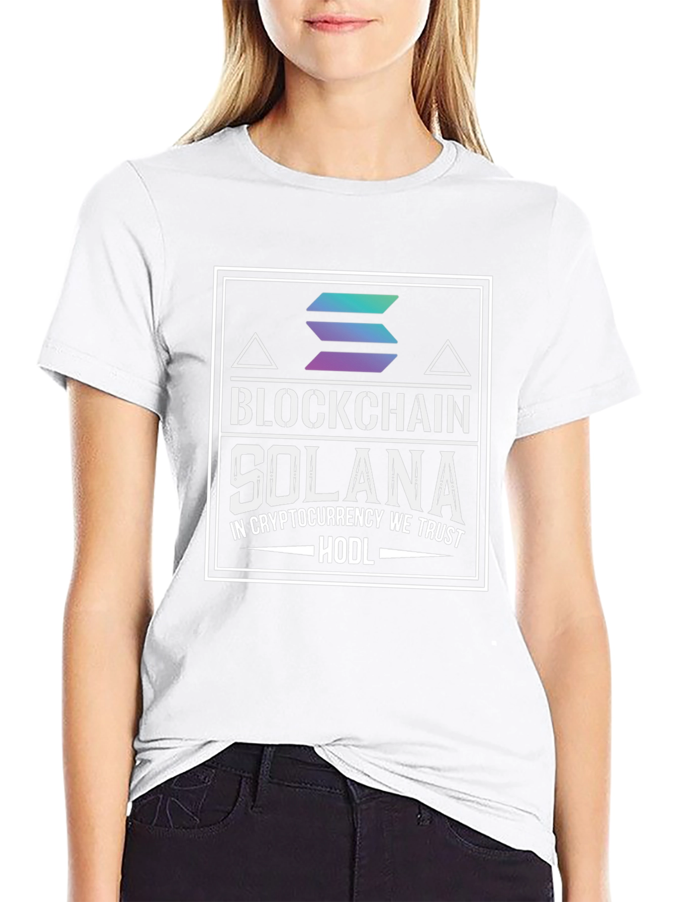 Solana Blockchain Crypto HODL T-Shirt