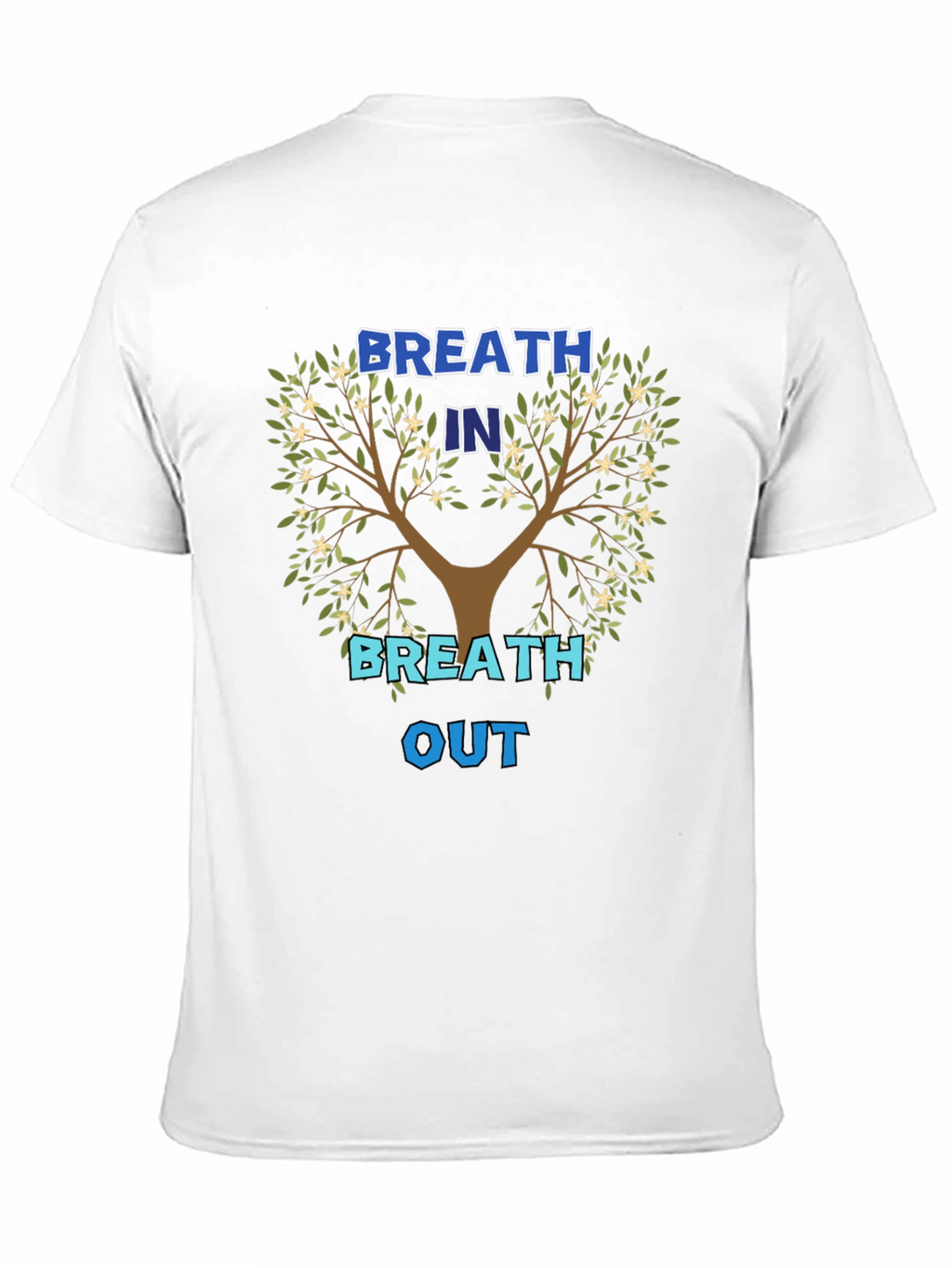 Breath In Breath Out Tree Graphic T-Shirt