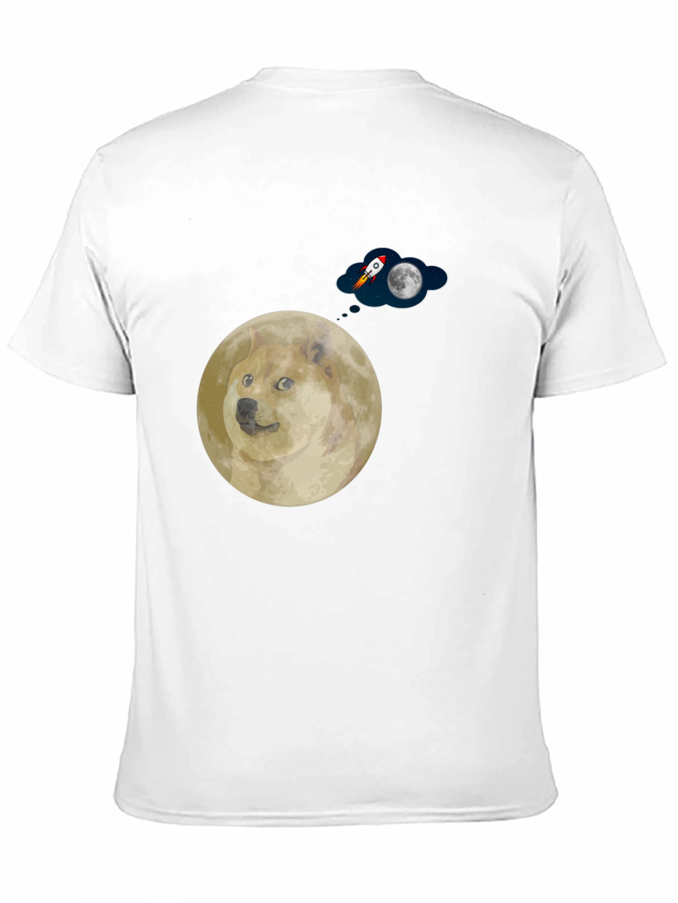 Doge to the Moon Graphic T-Shirt