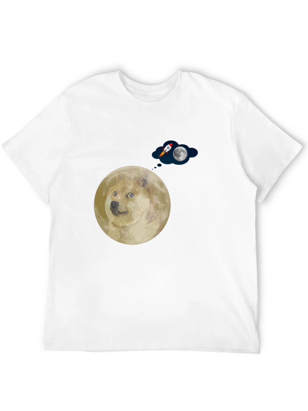 Doge to the Moon Graphic T-Shirt
