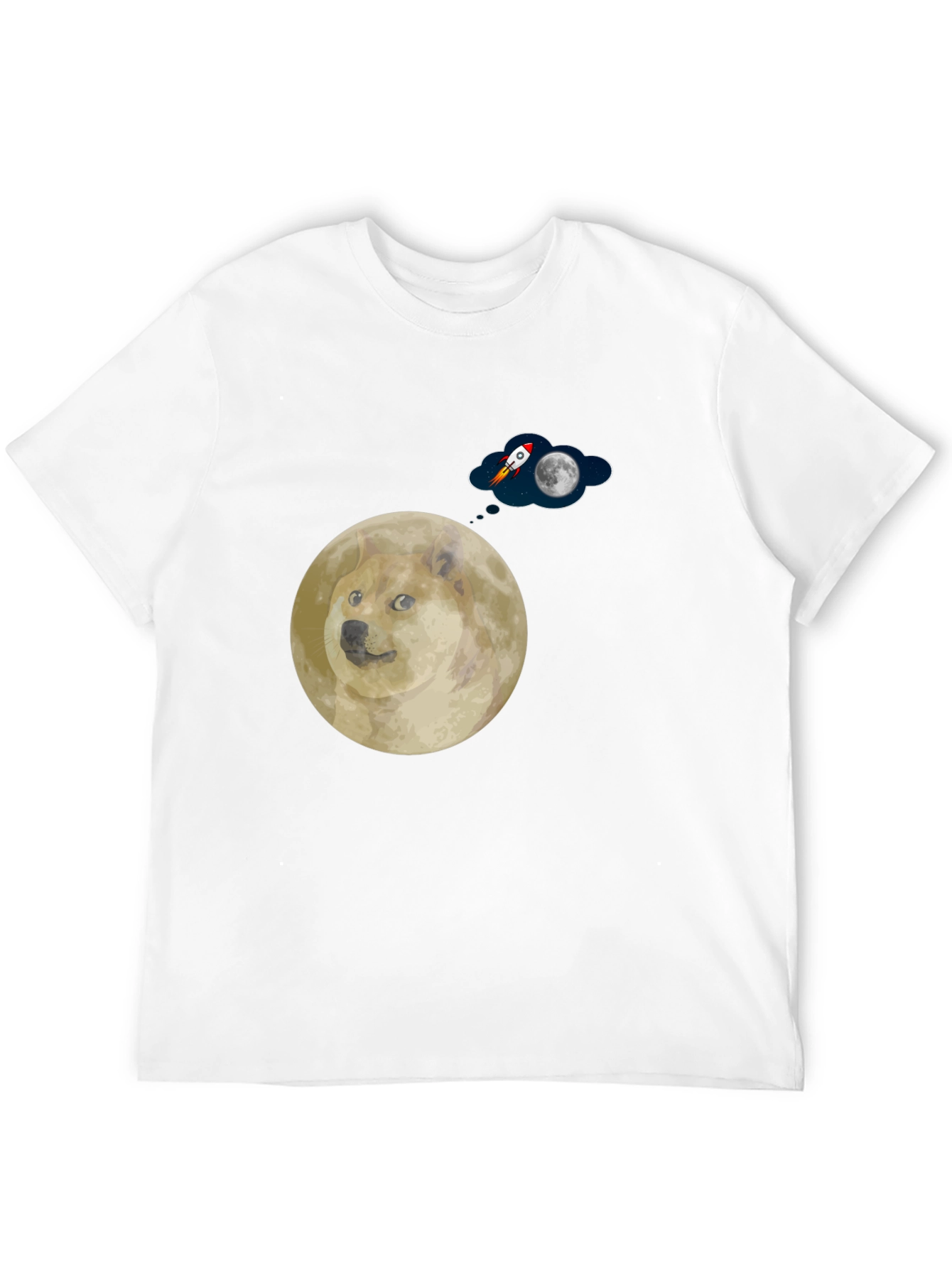 Doge to the Moon Graphic T-Shirt