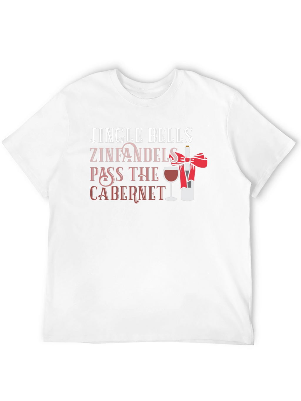 Jingle Bells Wine Christmas Graphic Tee
