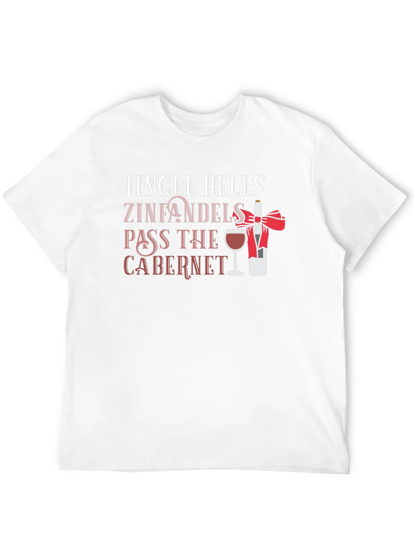 Jingle Bells Wine Christmas Graphic Tee