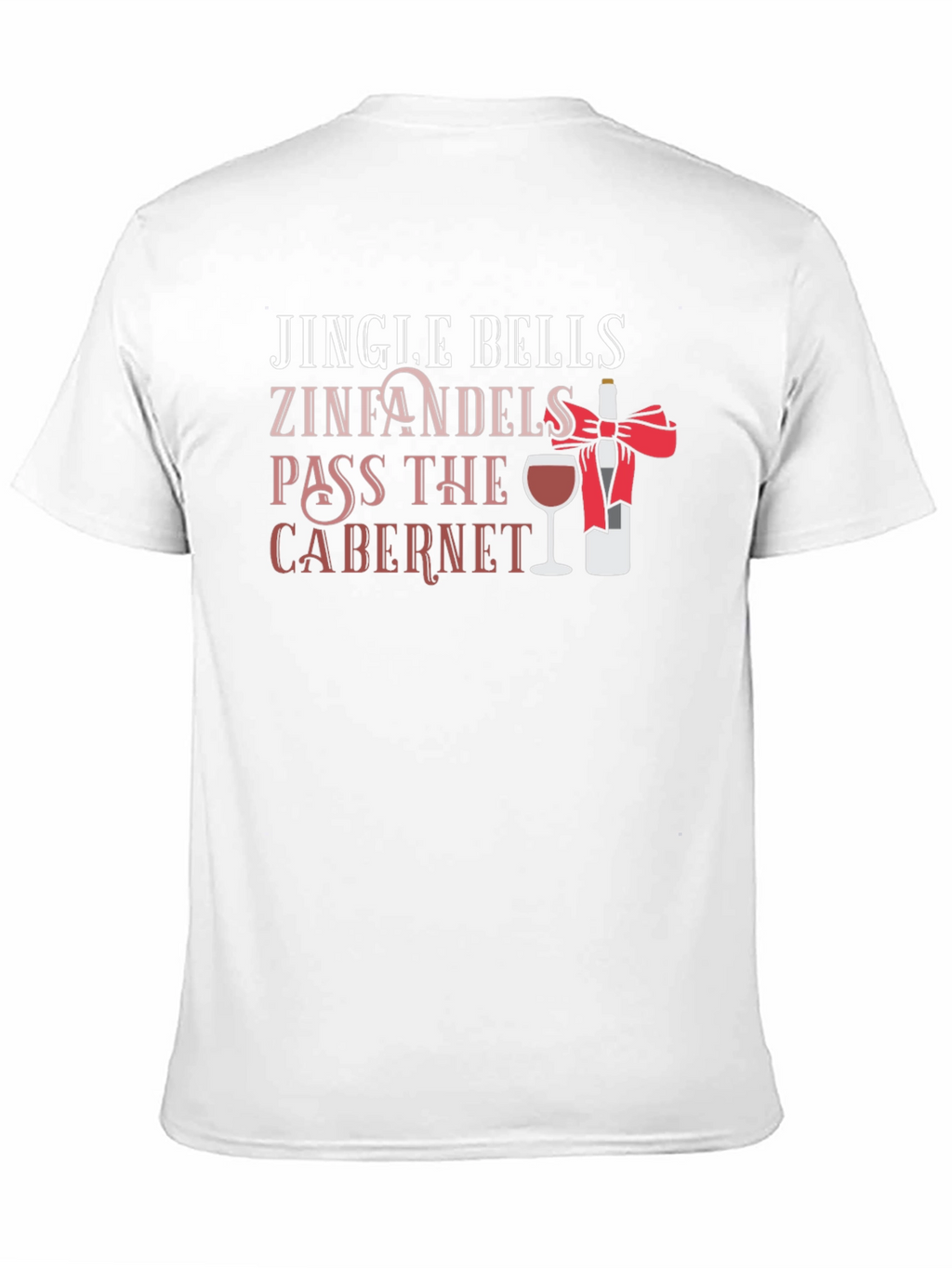 Jingle Bells Wine Christmas Graphic Tee