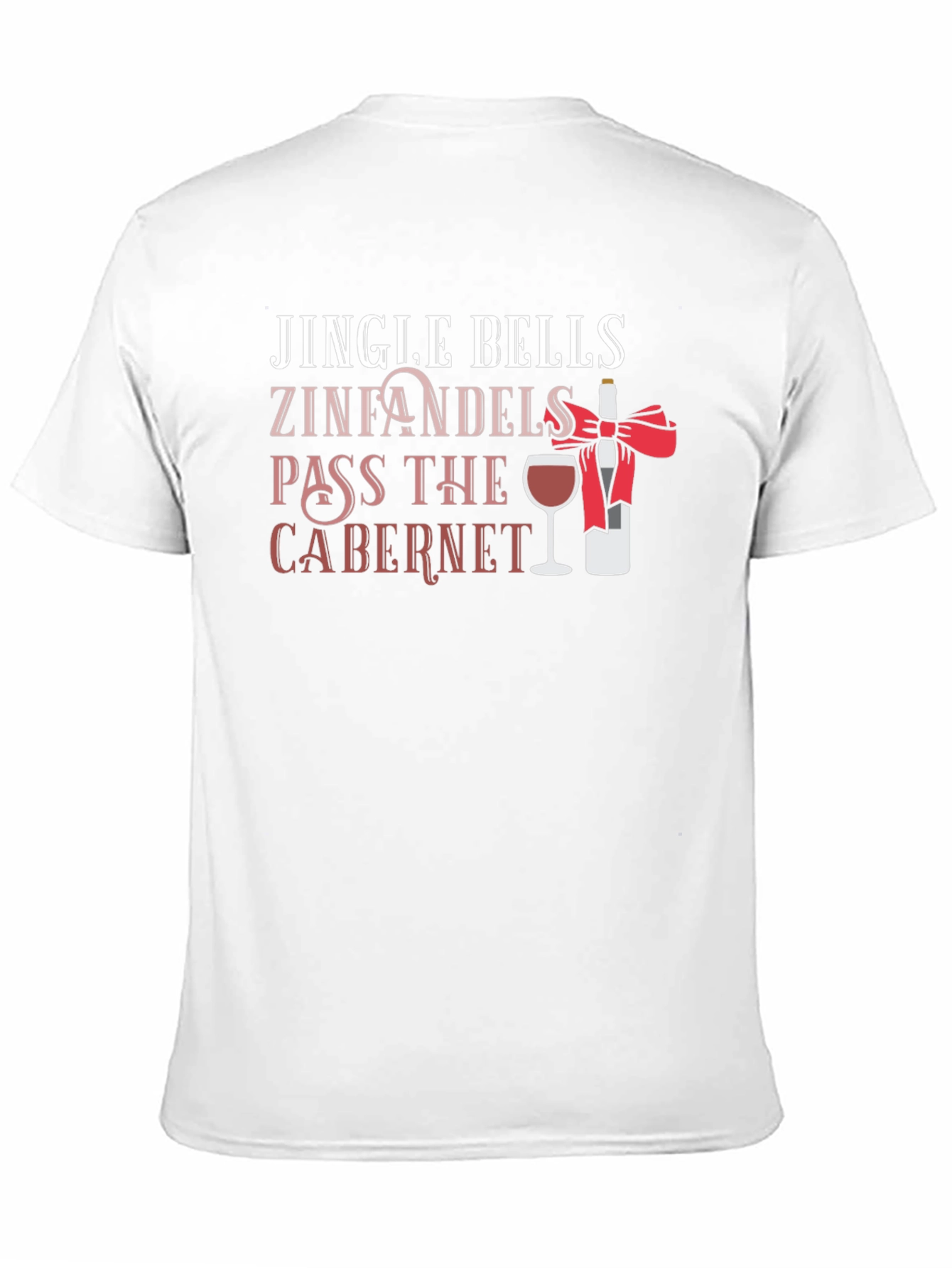 Jingle Bells Wine Christmas Graphic Tee