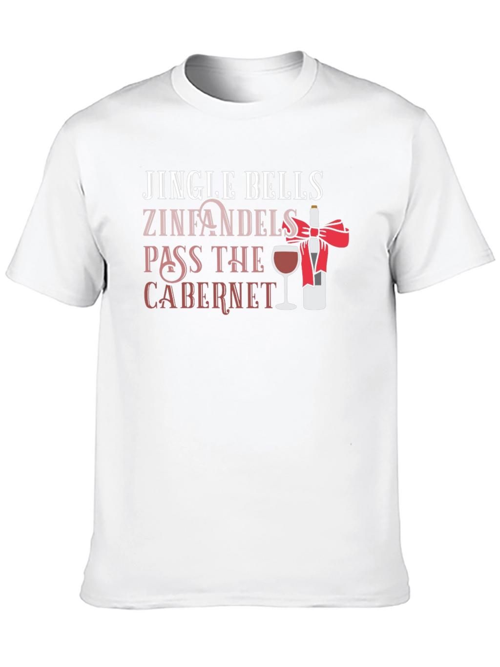 Jingle Bells Wine Christmas Graphic Tee