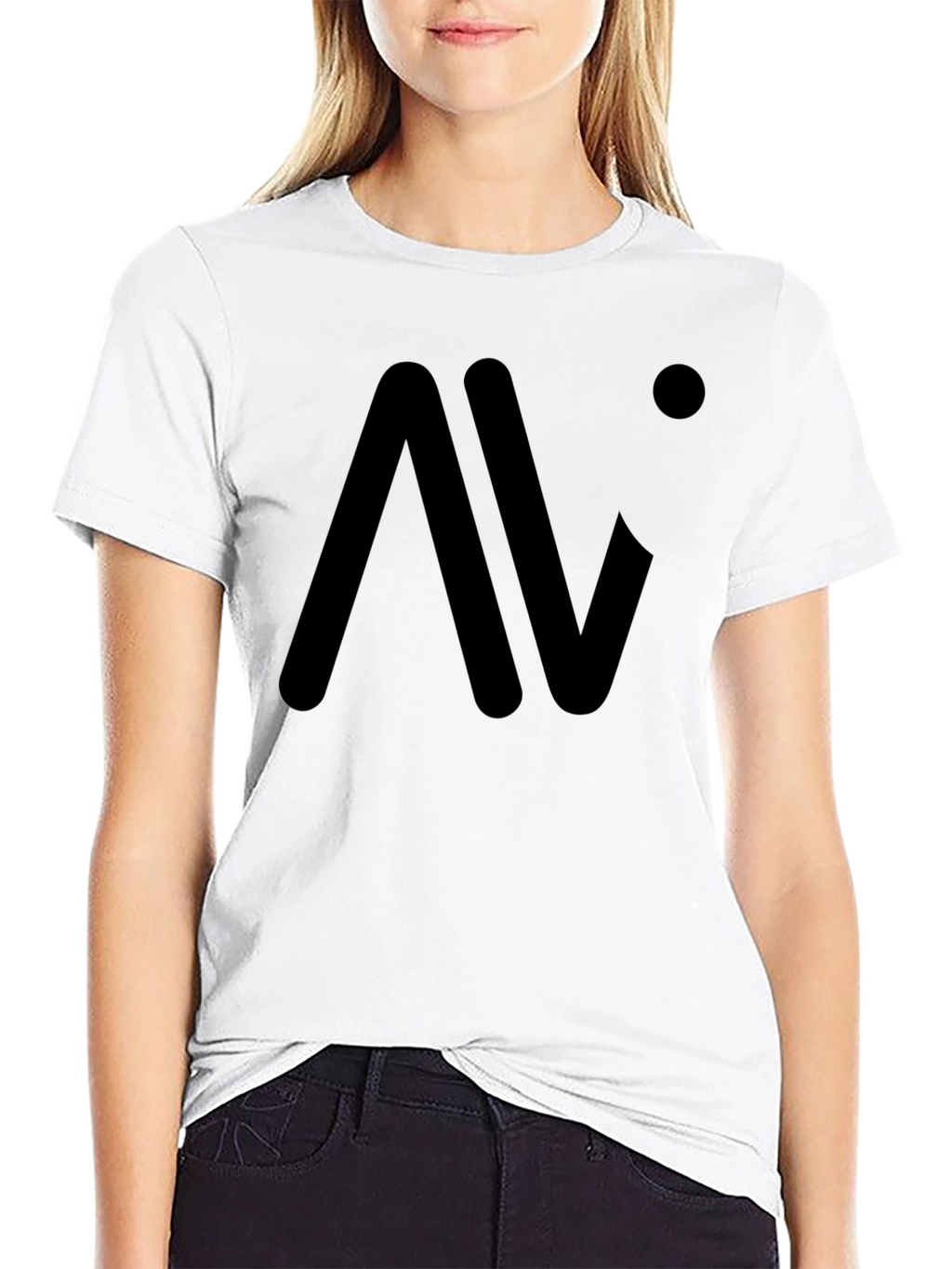 Modern Black Graphic Tee - Minimalist Design