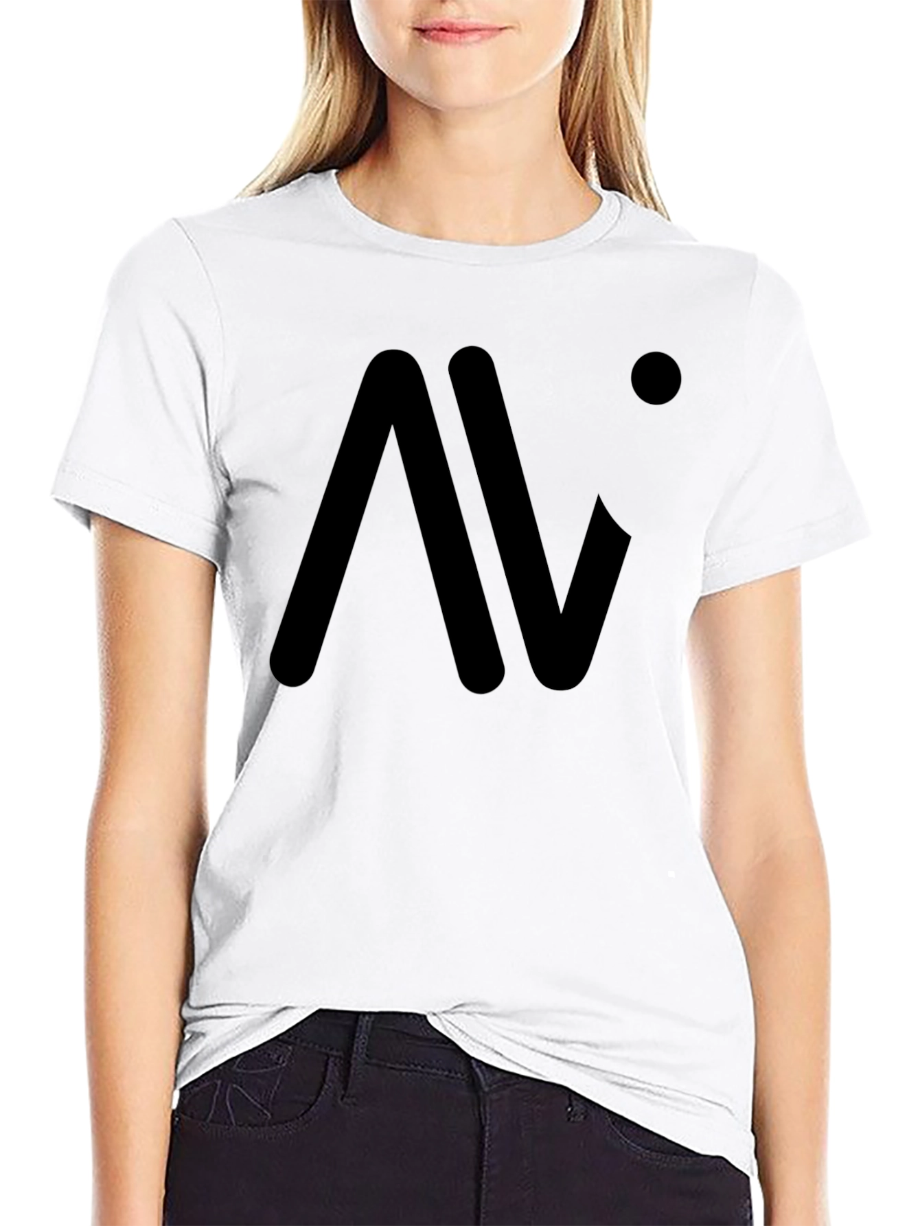 Modern Black Graphic Tee - Minimalist Design