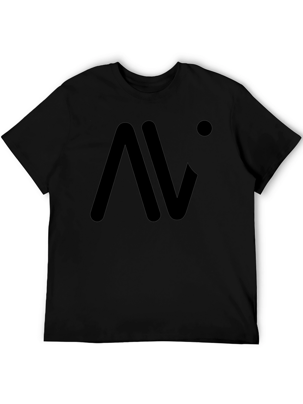 Modern Black Graphic Tee - Minimalist Design