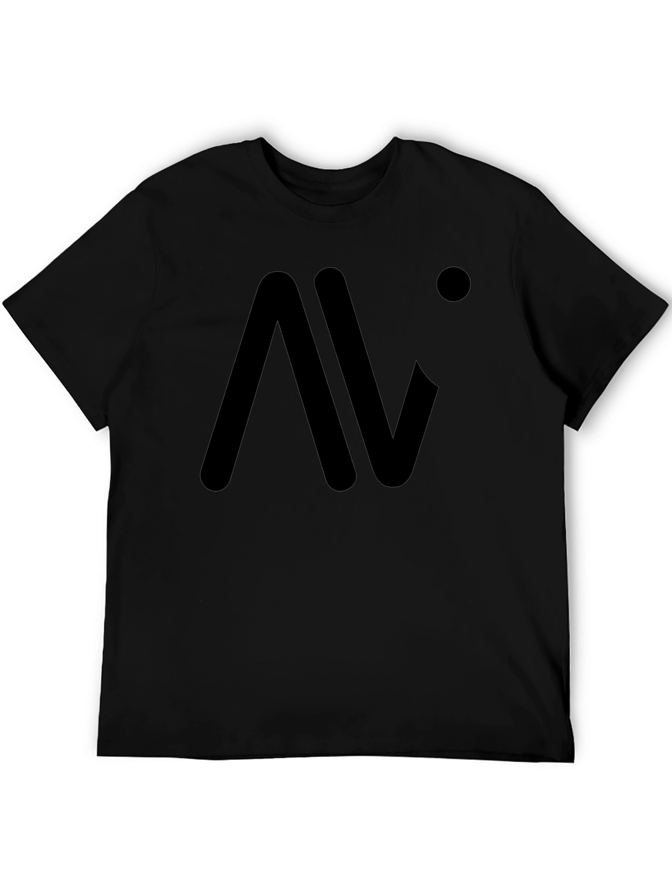 Modern Black Graphic Tee - Minimalist Design