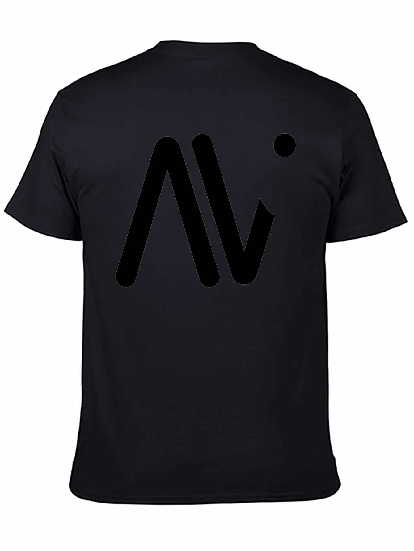 Modern Black Graphic Tee - Minimalist Design