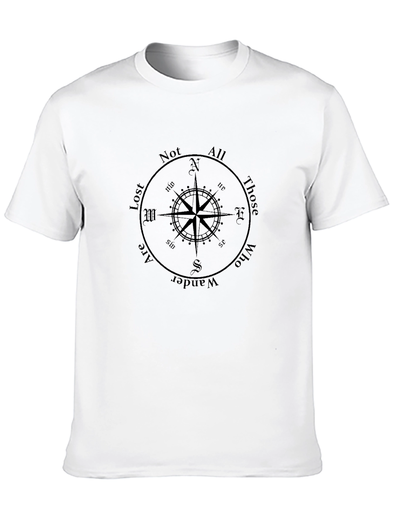Not All Those Who Wander Are Lost Compass T-Shirt
