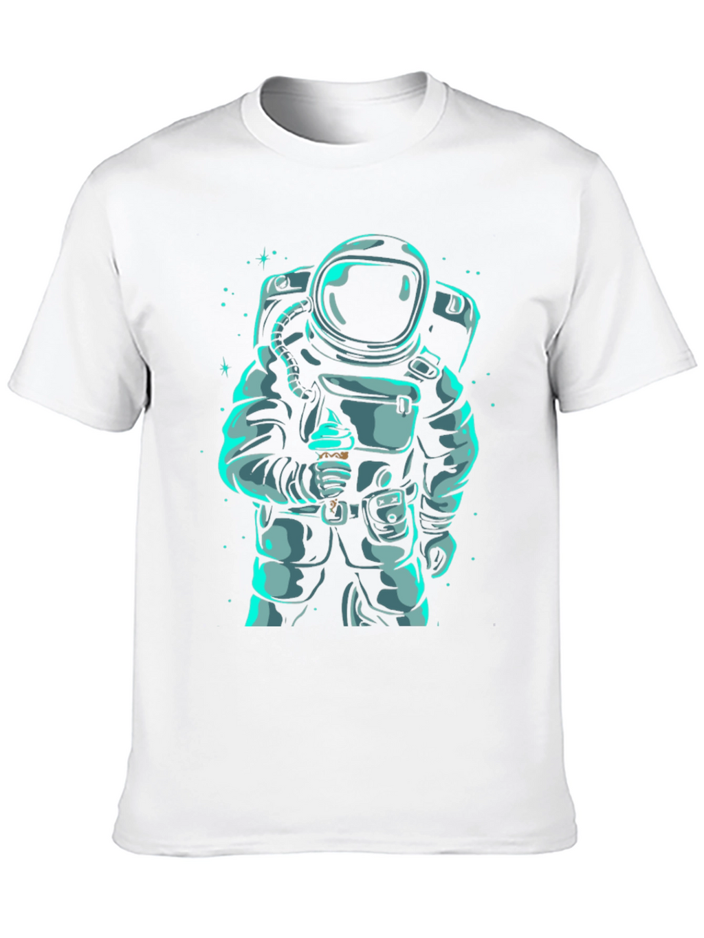 Astronaut Eating Ice Cream Graphic T-Shirt