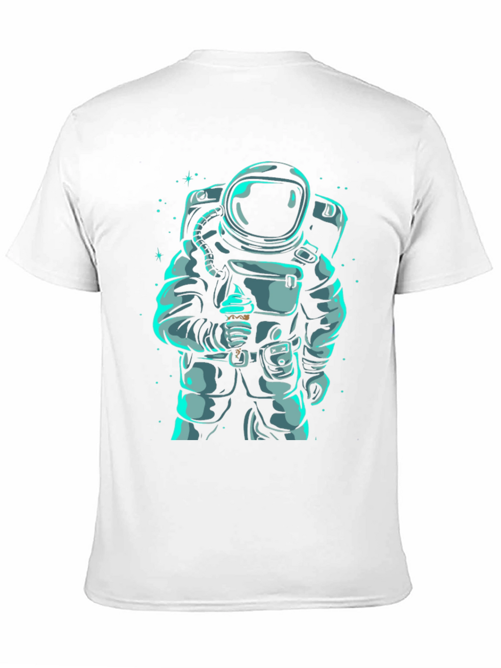 Astronaut Eating Ice Cream Graphic T-Shirt