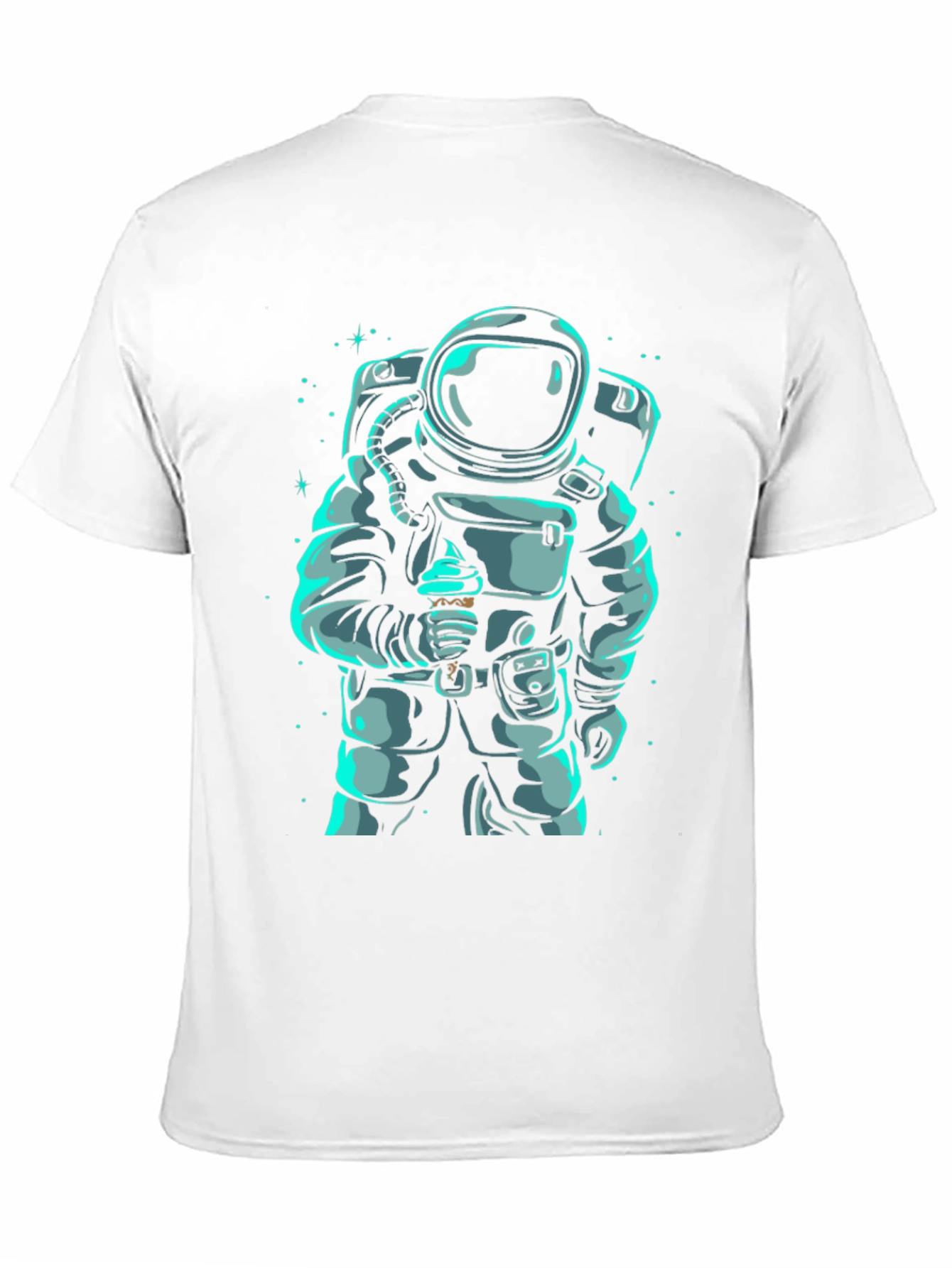 Astronaut Eating Ice Cream Graphic T-Shirt