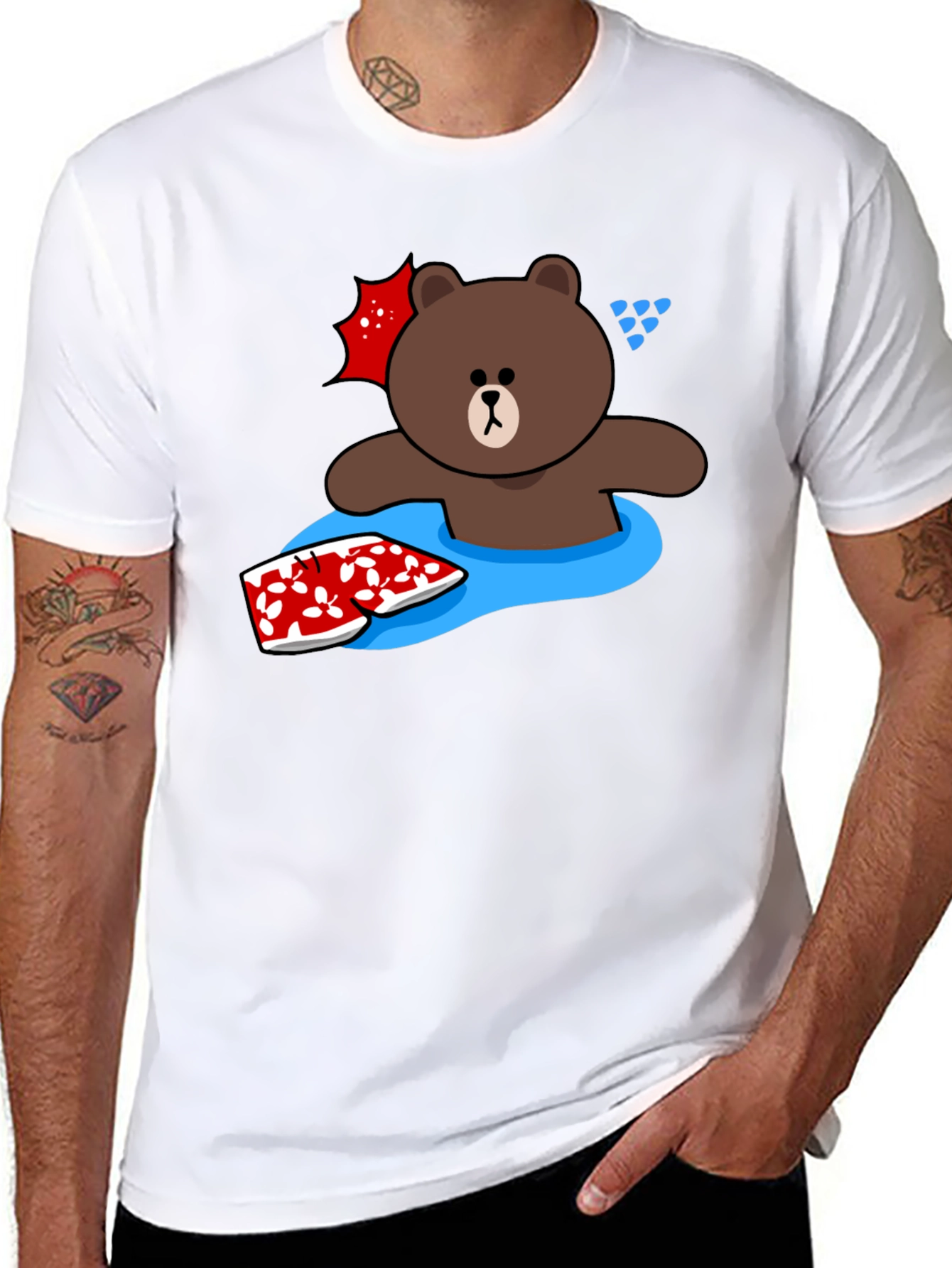 Fun Brown Bear Summer T-Shirt