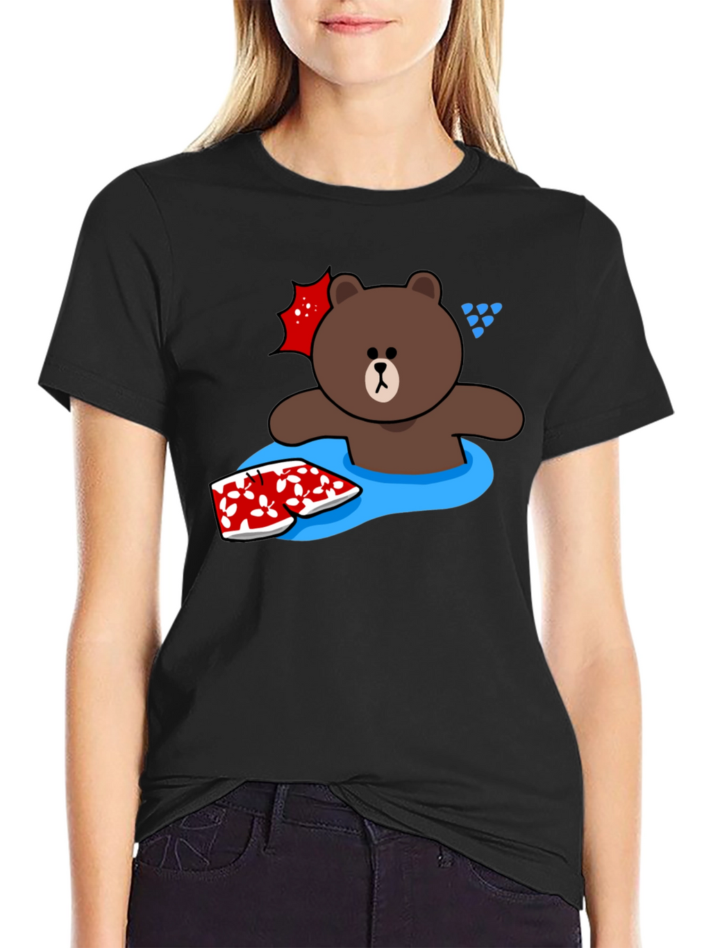 Fun Brown Bear Summer T-Shirt