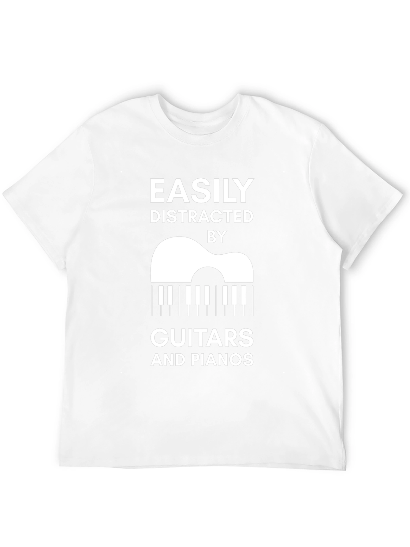 Easily Distracted By Guitars and Pianos T-Shirt