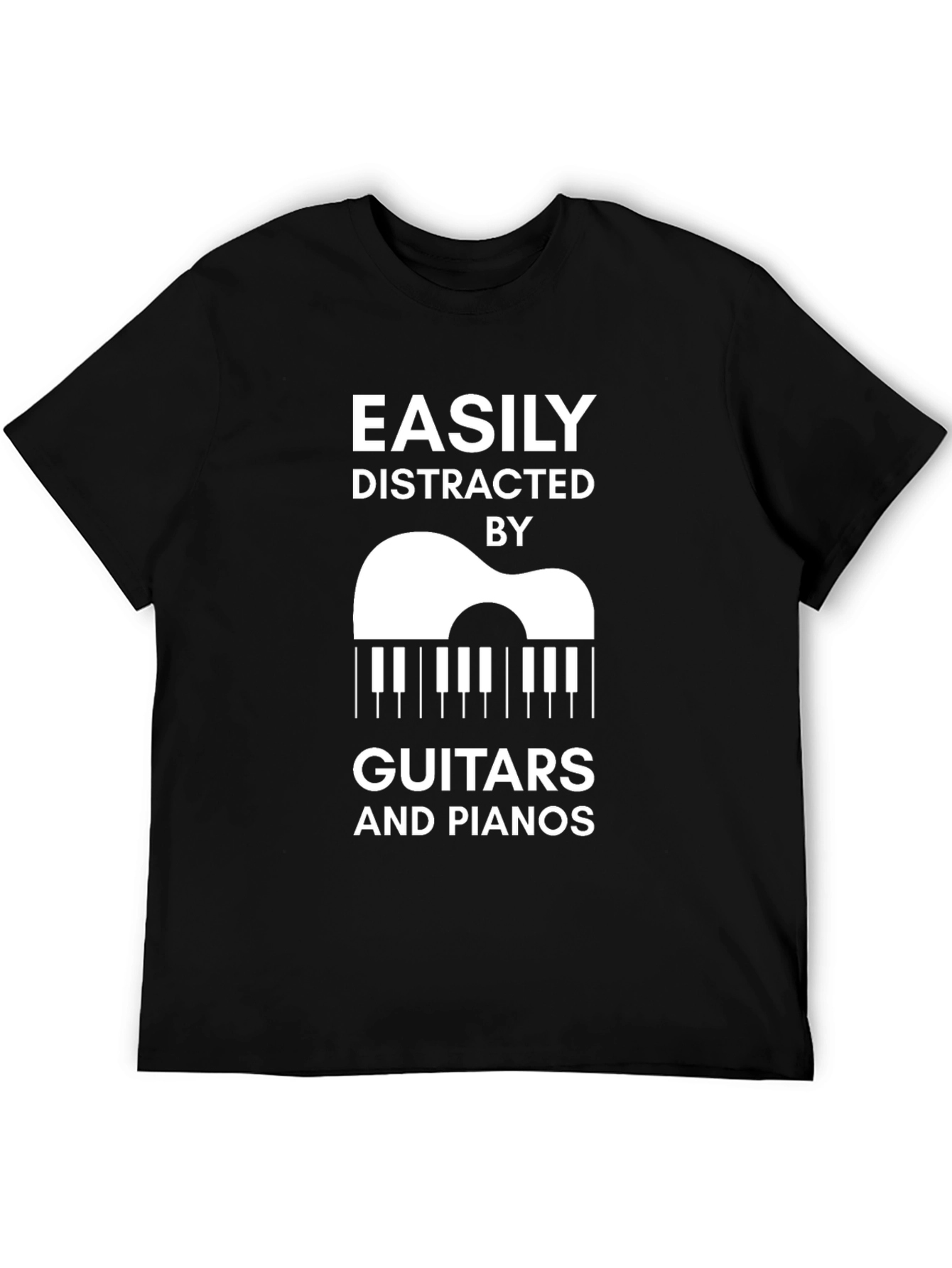 Easily Distracted By Guitars and Pianos T-Shirt