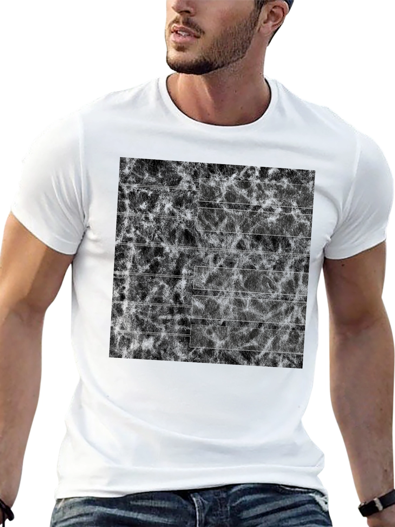 Piano Keys Graphic Tee - Black