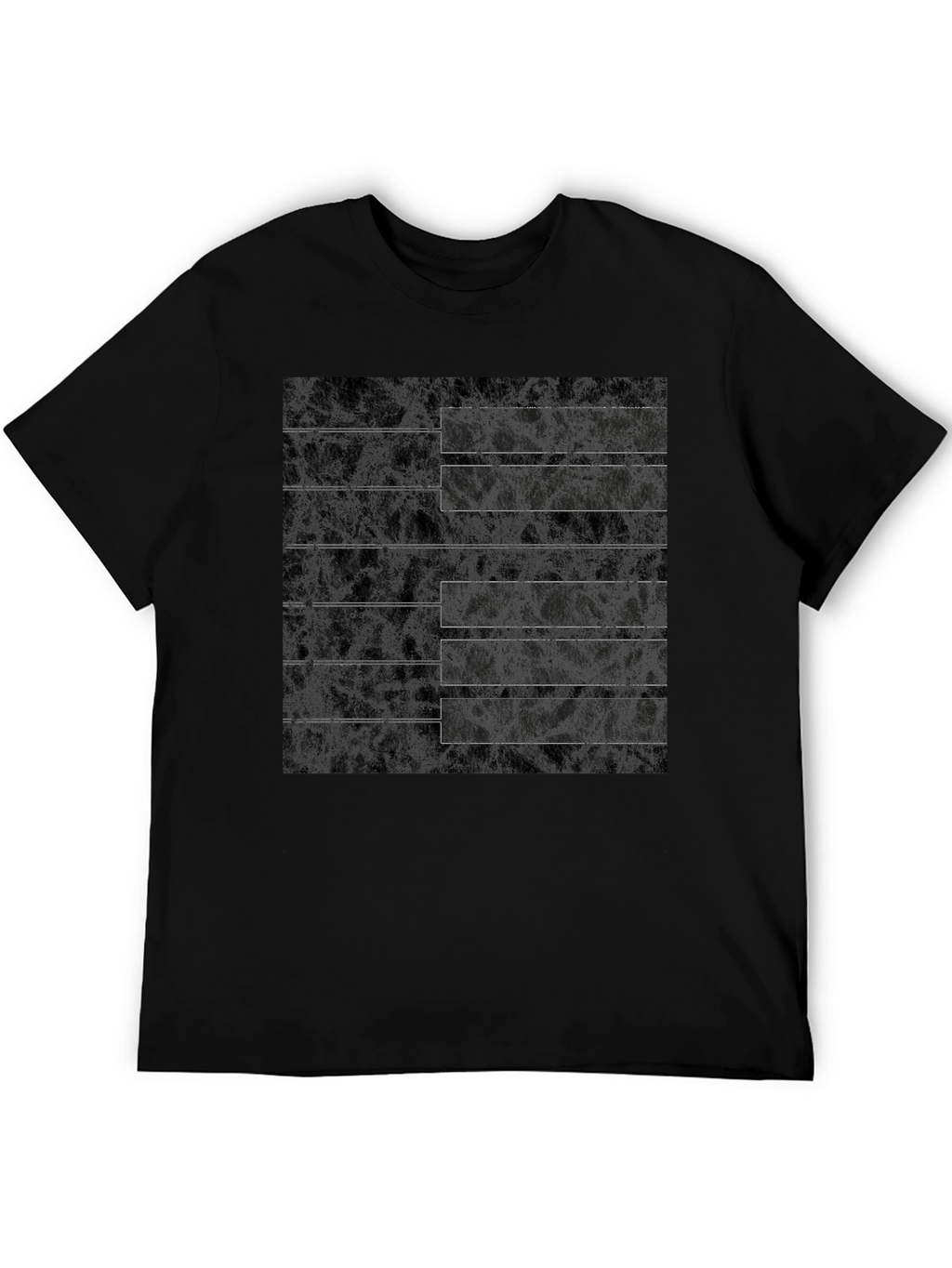 Piano Keys Graphic Tee - Black