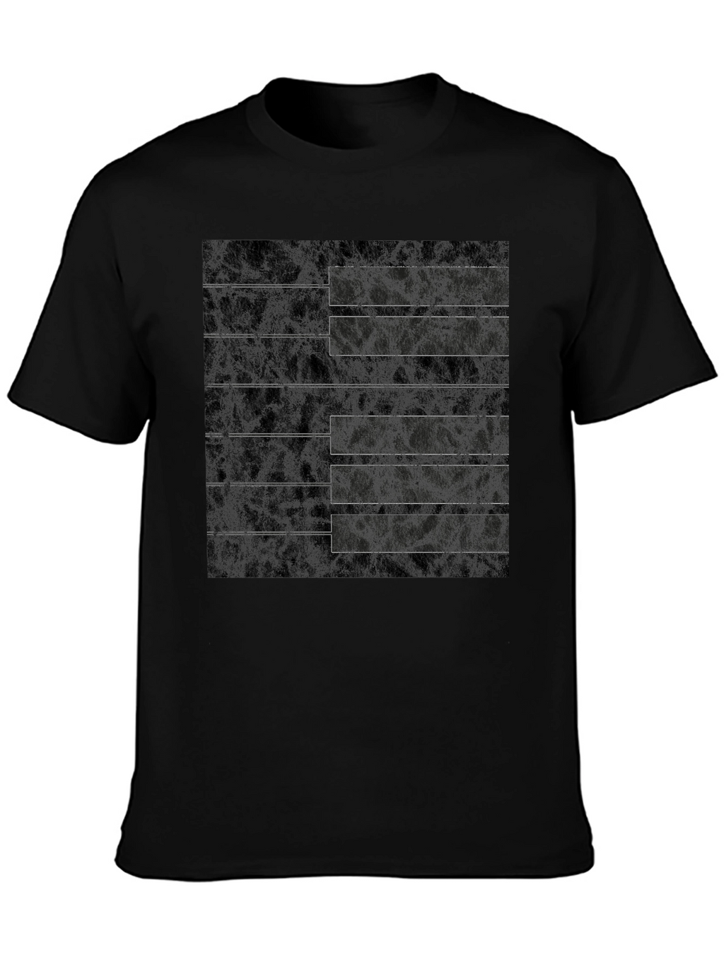 Piano Keys Graphic Tee - Black