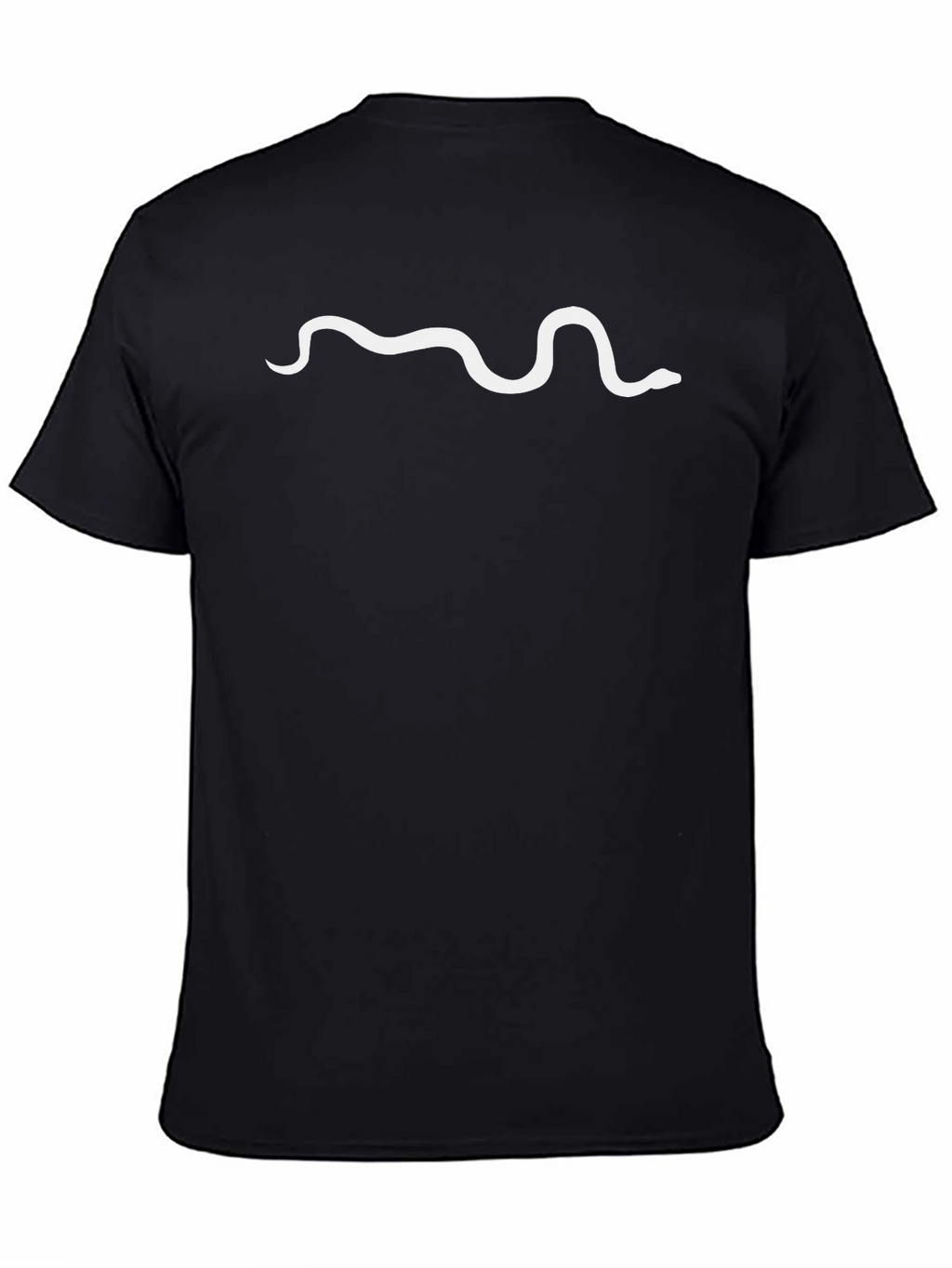 Minimalist Snake Tee - Black Casual Shirt