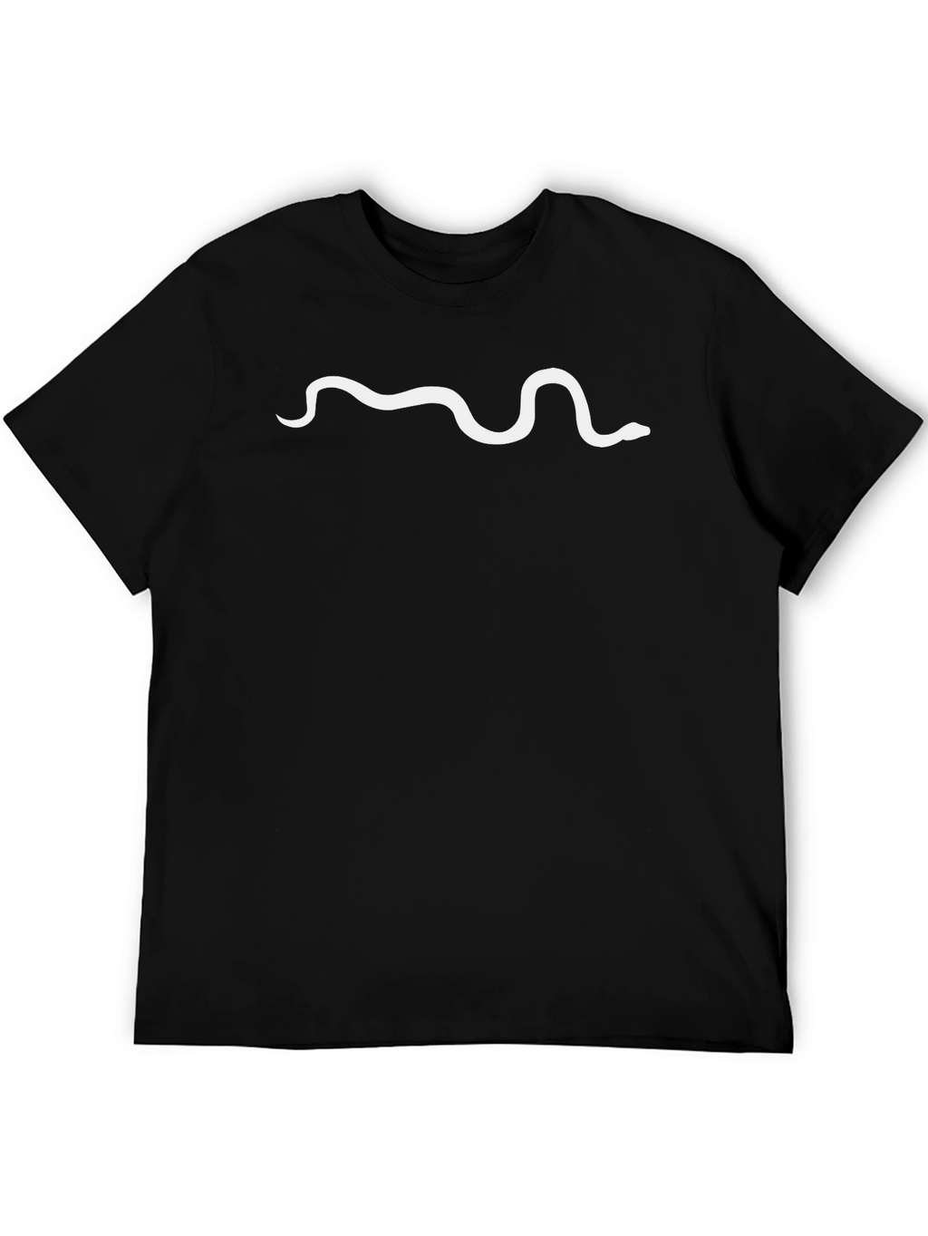 Minimalist Snake Tee - Black Casual Shirt