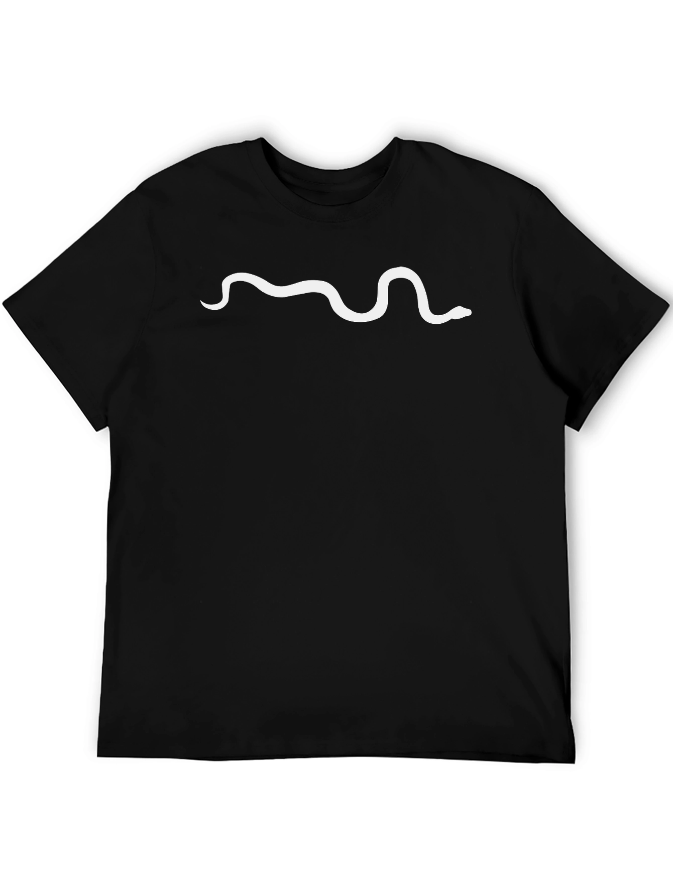 Minimalist Snake Tee - Black Casual Shirt