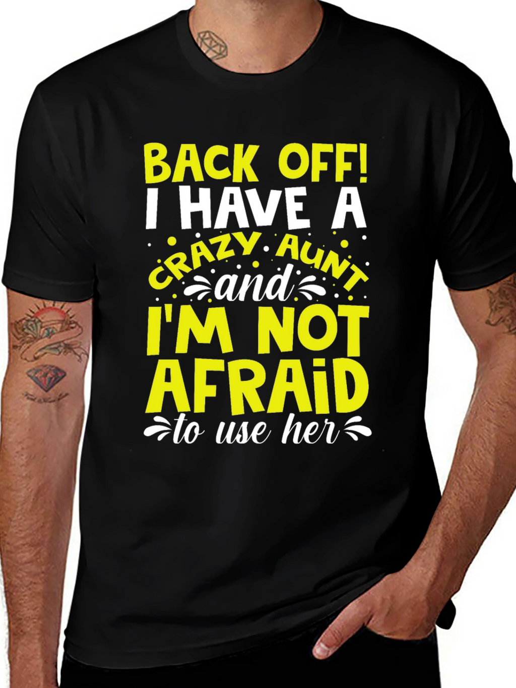 Crazy Aunt Graphic T-Shirt - Novelty Tee