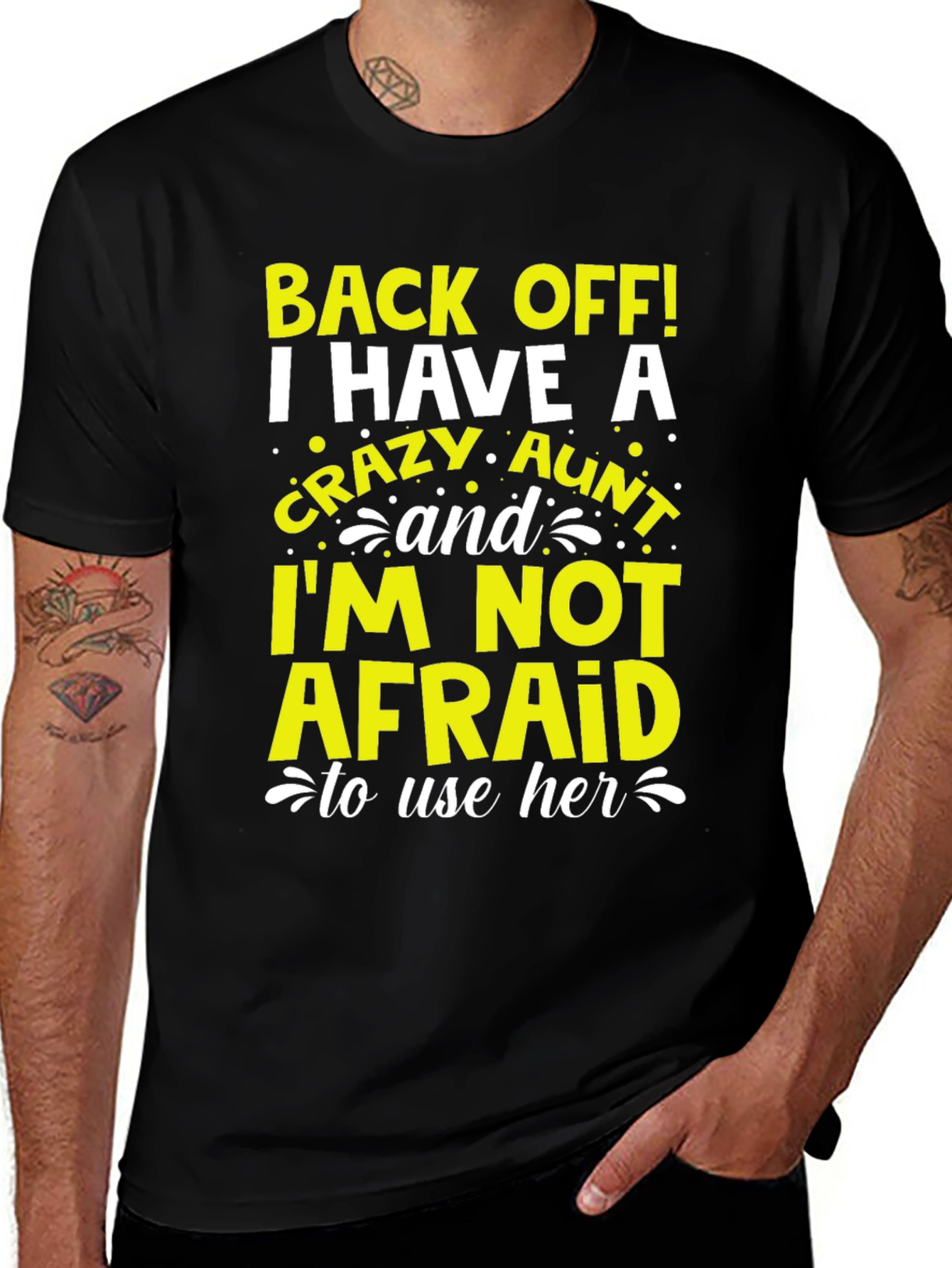 Crazy Aunt Graphic T-Shirt - Novelty Tee