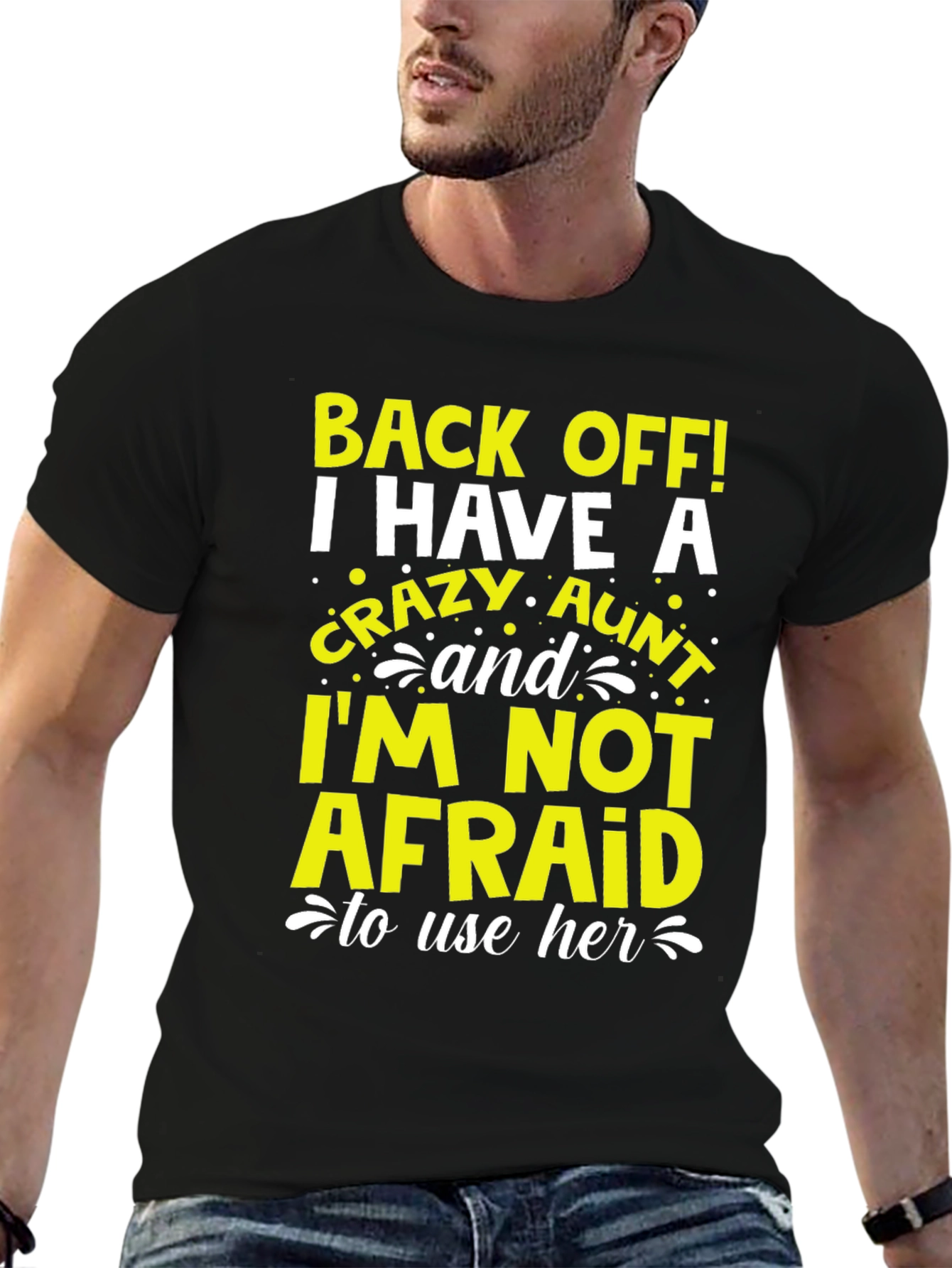Crazy Aunt Graphic T-Shirt - Novelty Tee