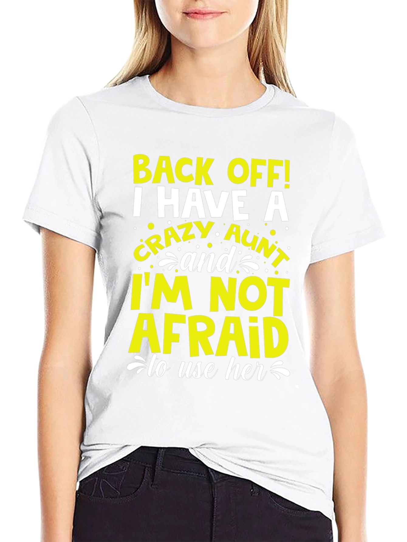 Crazy Aunt Graphic T-Shirt - Novelty Tee