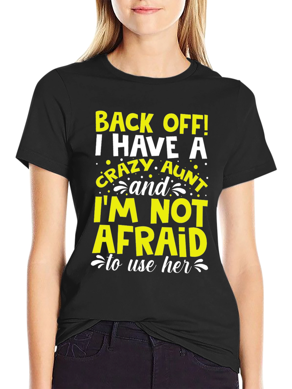 Crazy Aunt Graphic T-Shirt - Novelty Tee