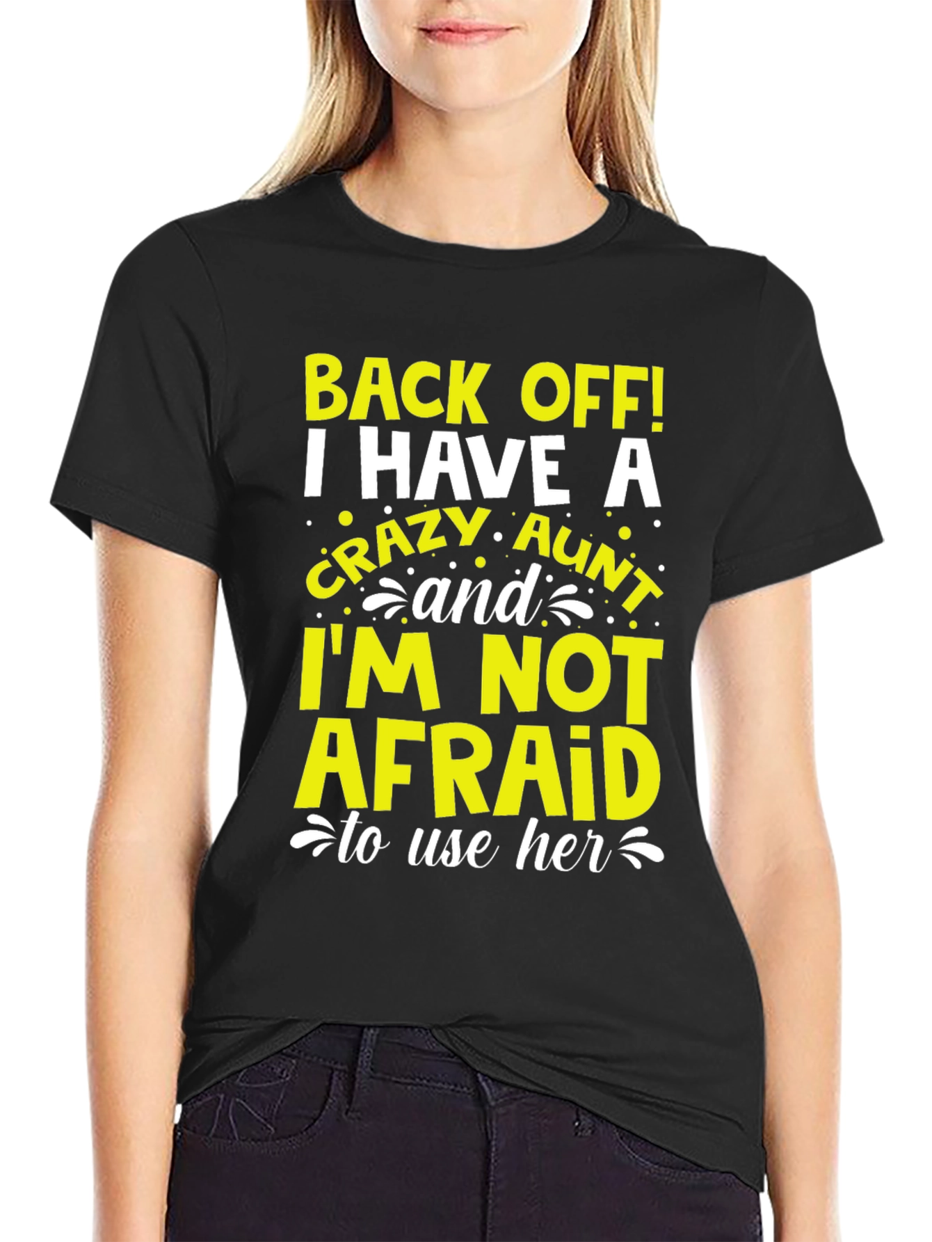 Crazy Aunt Graphic T-Shirt - Novelty Tee