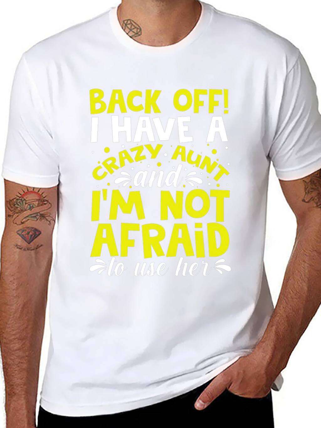 Crazy Aunt Graphic T-Shirt - Novelty Tee