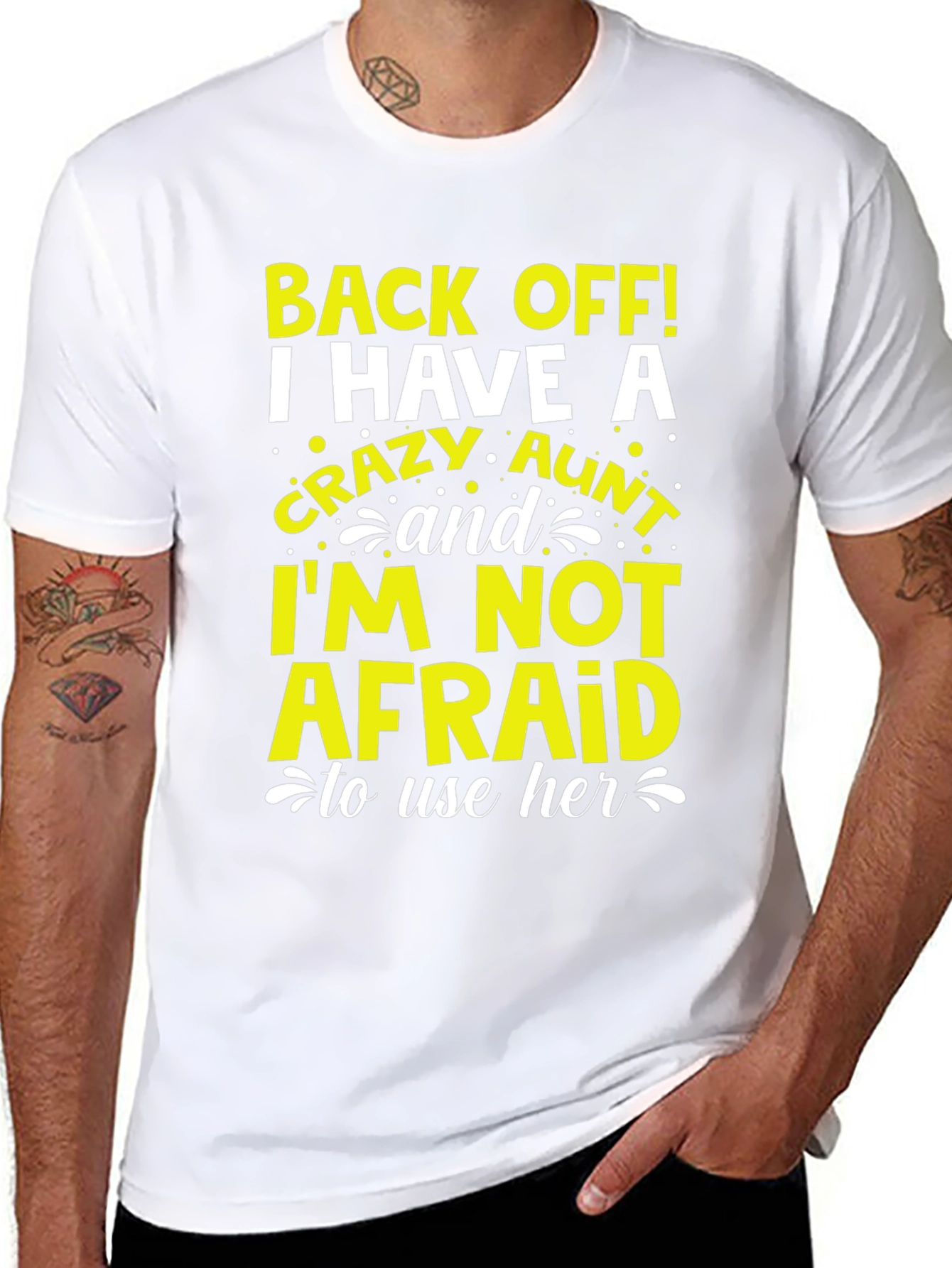Crazy Aunt Graphic T-Shirt - Novelty Tee